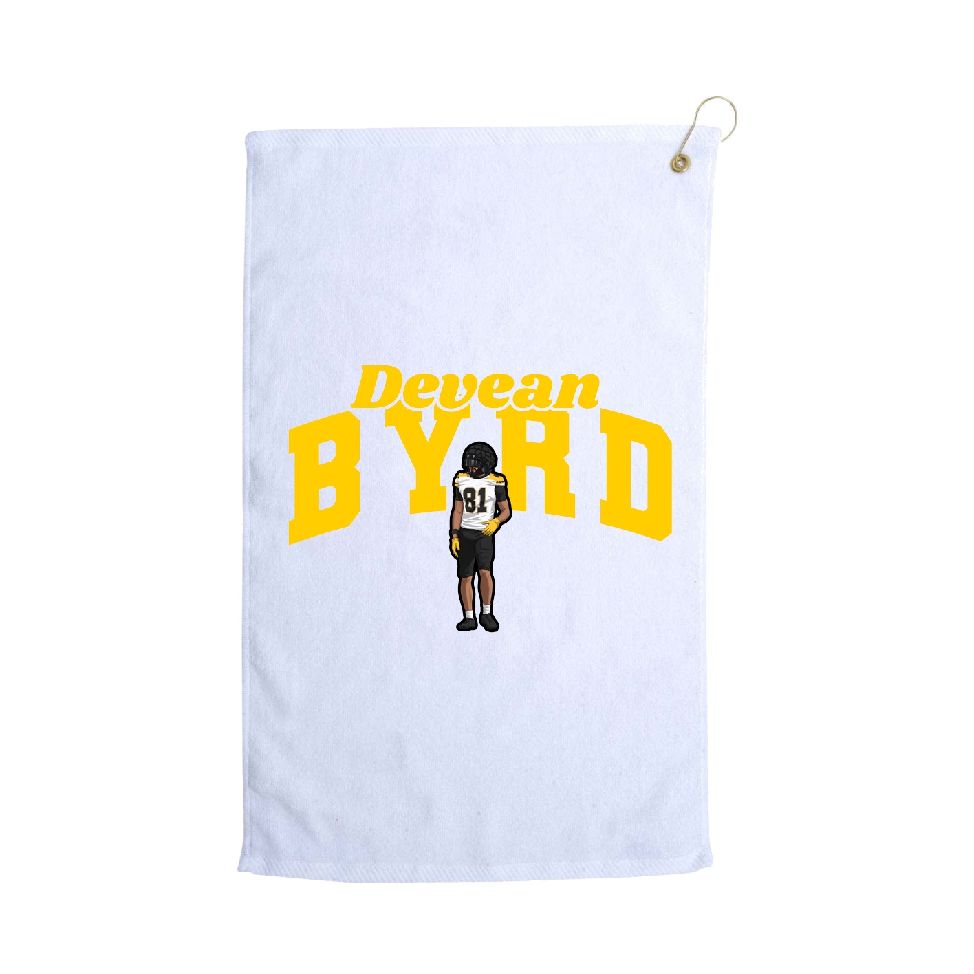 Golf Towel — Signature Arch in White