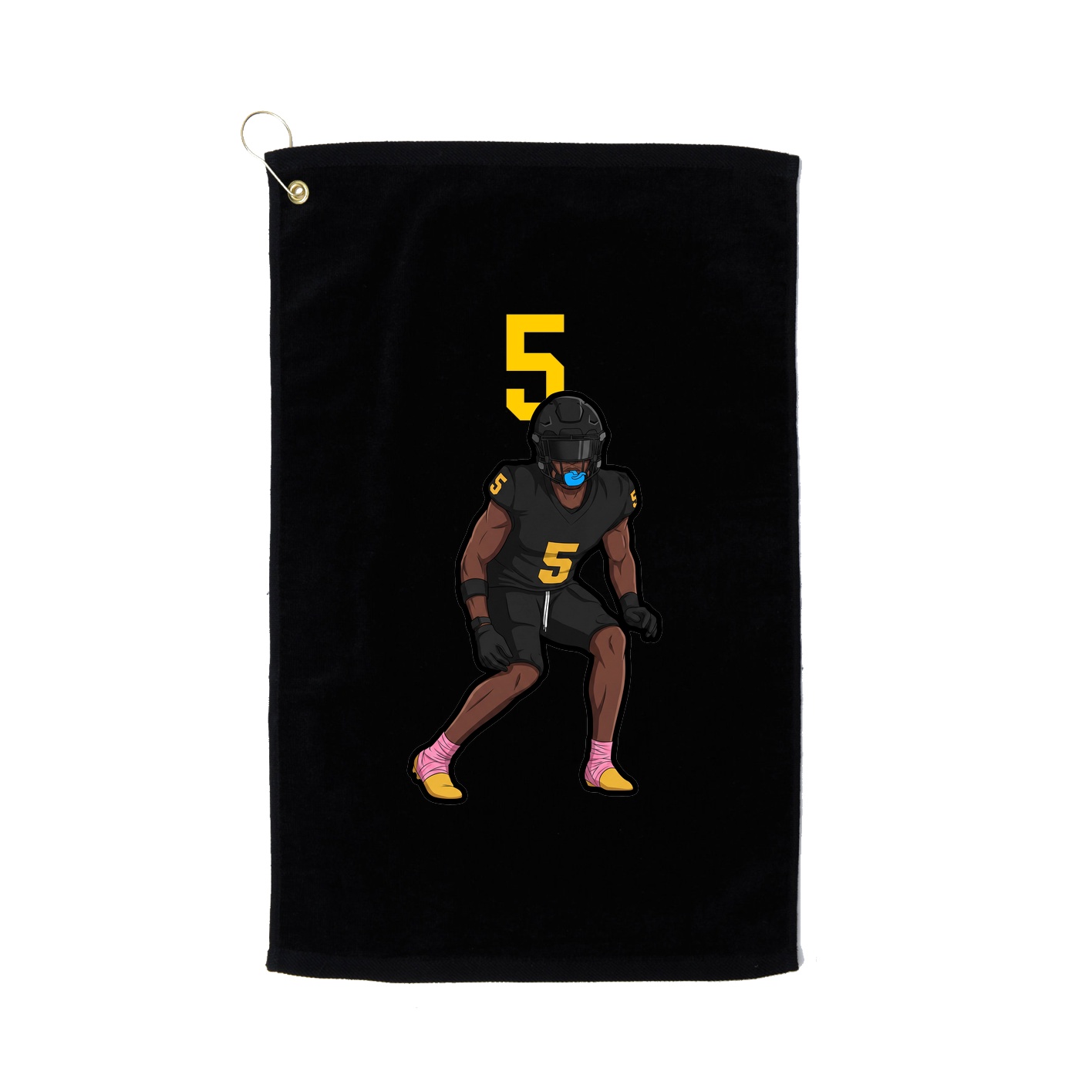 Golf Towel — Number Top in Black