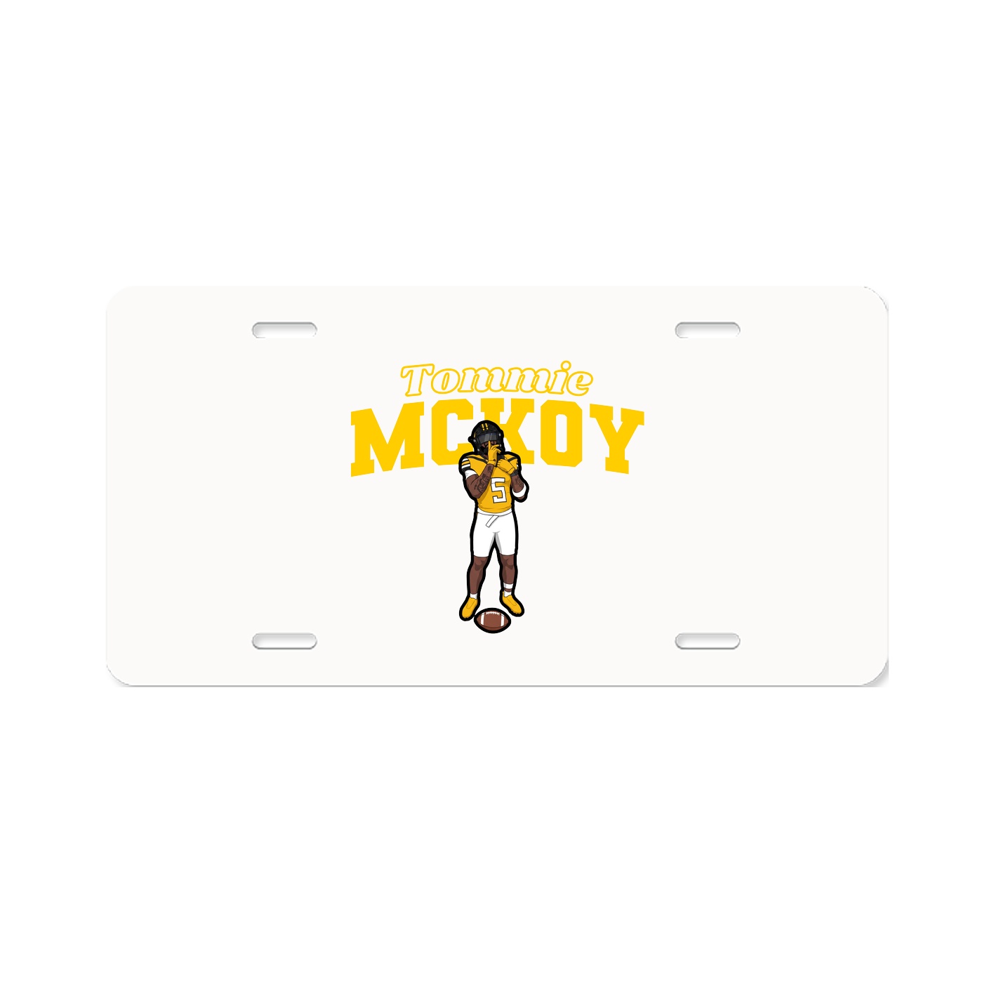 License Plate — Name Arch in Classic