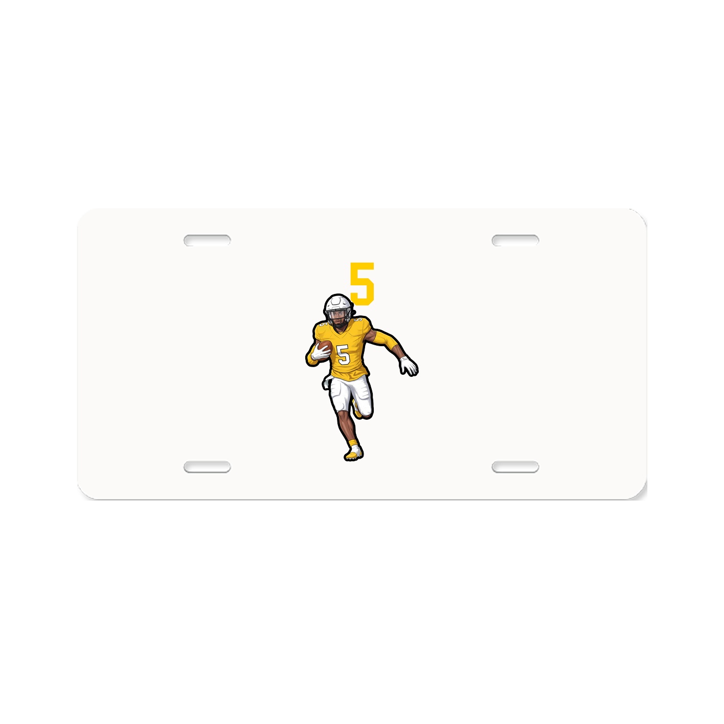 License Plate — Number Top in Classic