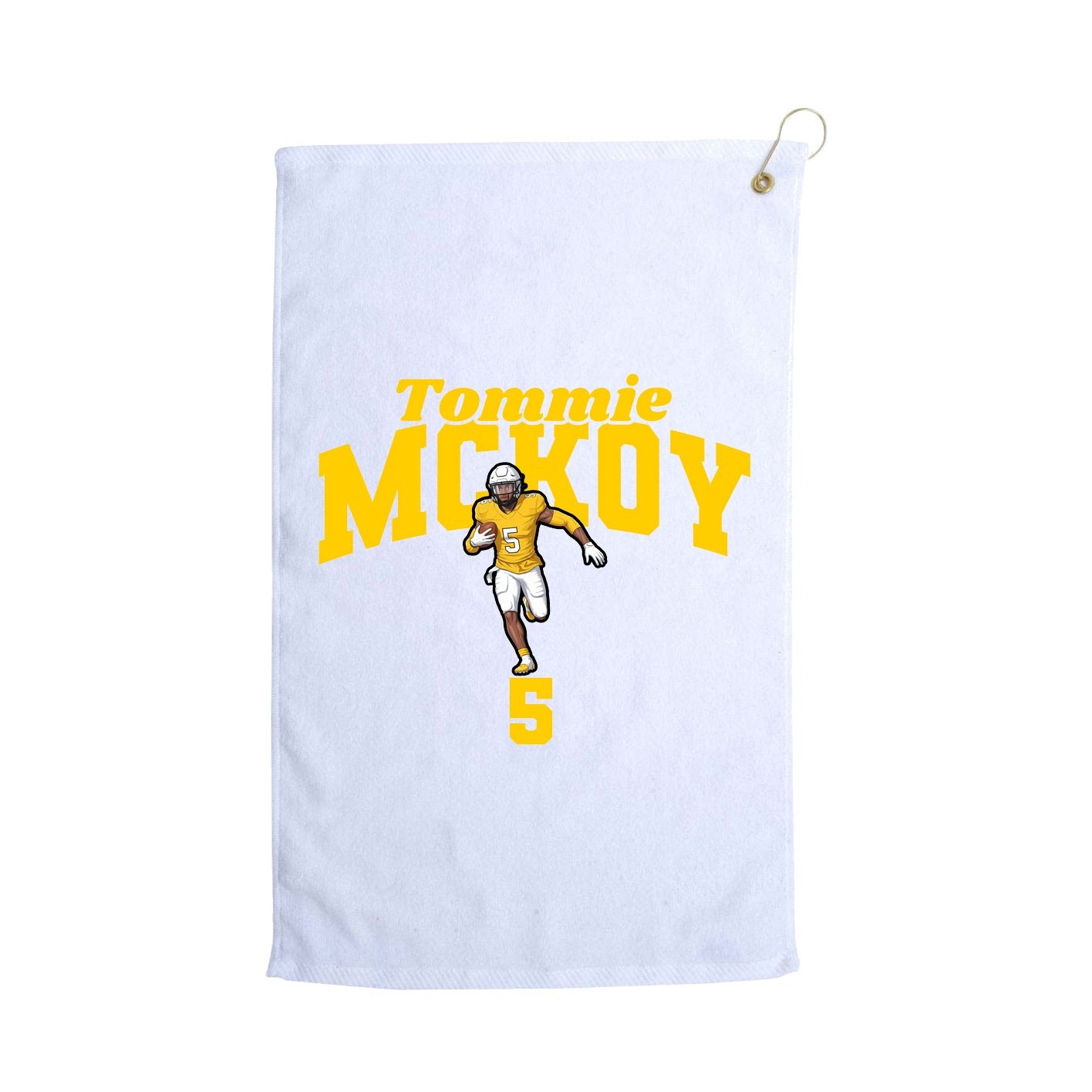 Golf Towel — Signature Arch in White