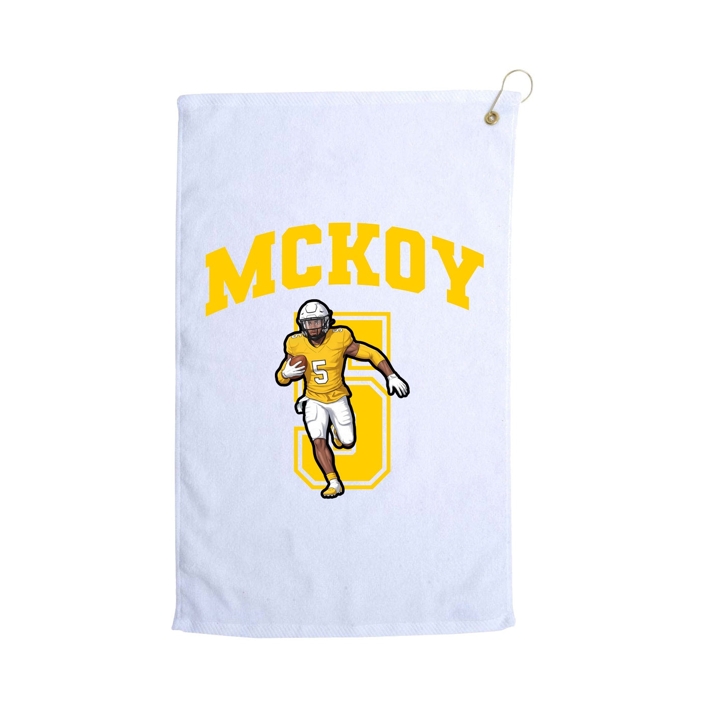 Golf Towel — Number in White