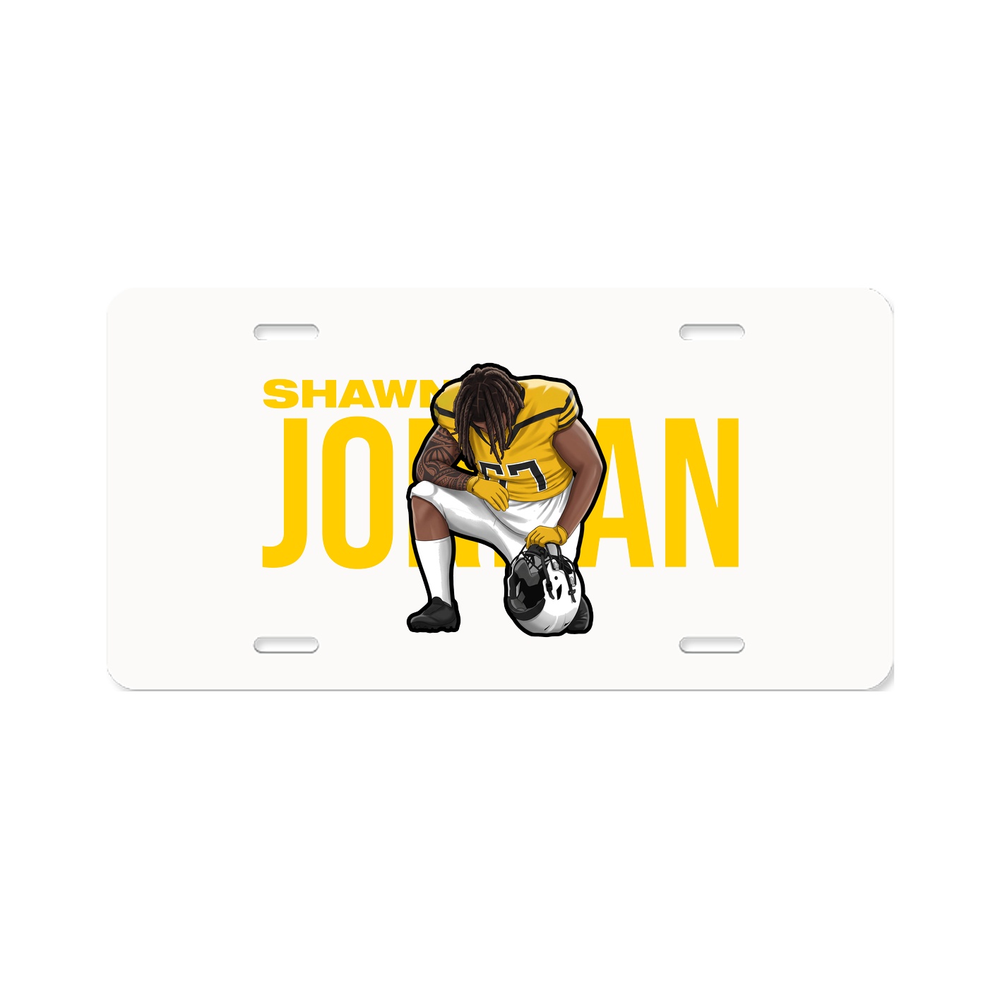 License Plate — Player Name in Classic