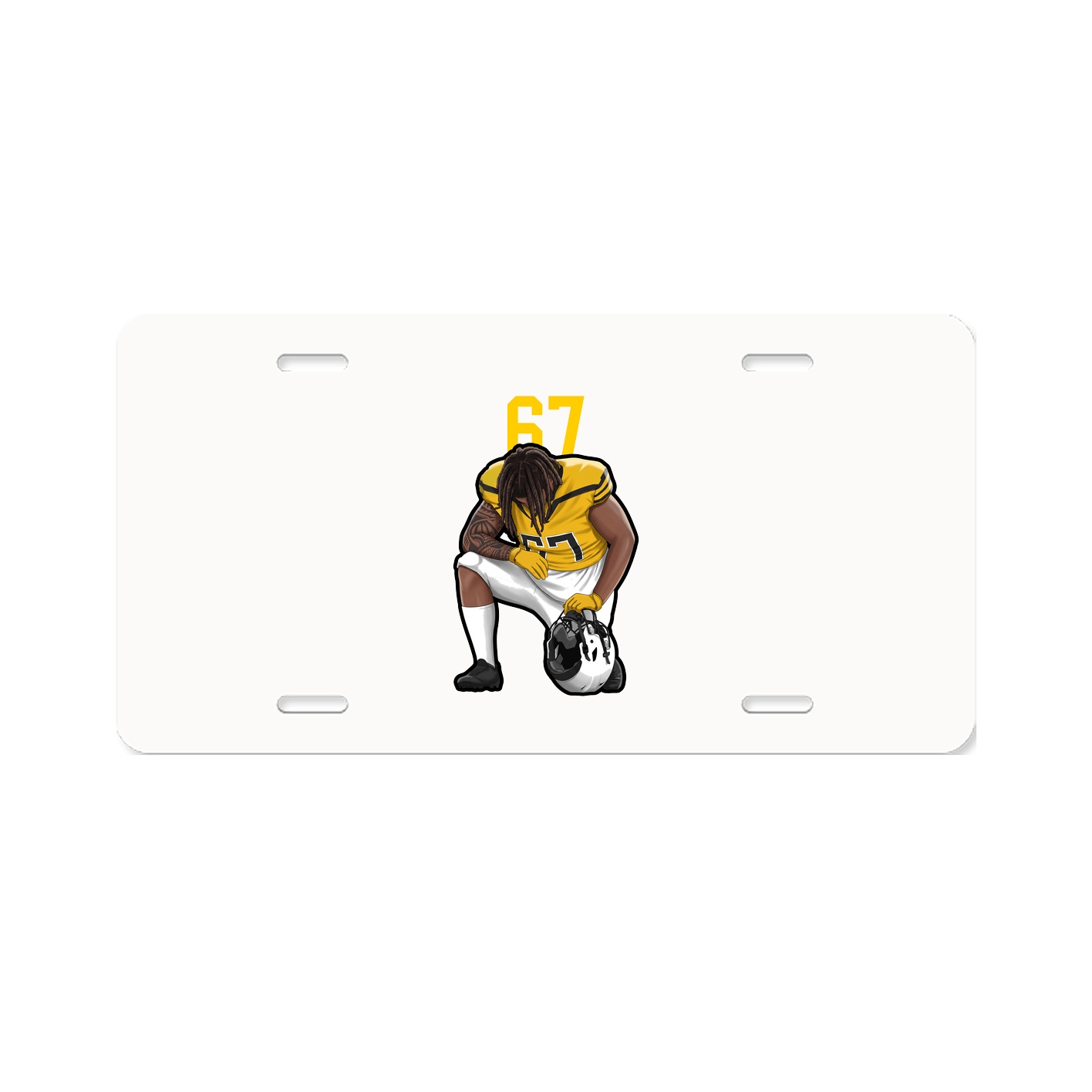 License Plate — Number Top in Classic