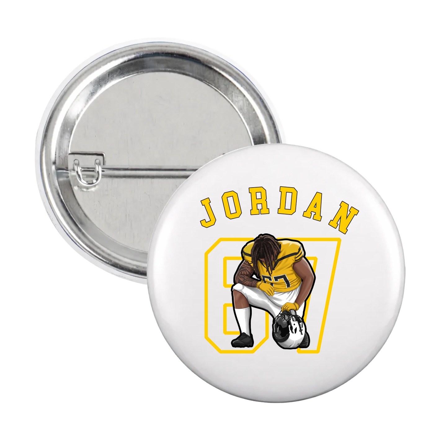 Game Day Button — Shirsey Arch in White