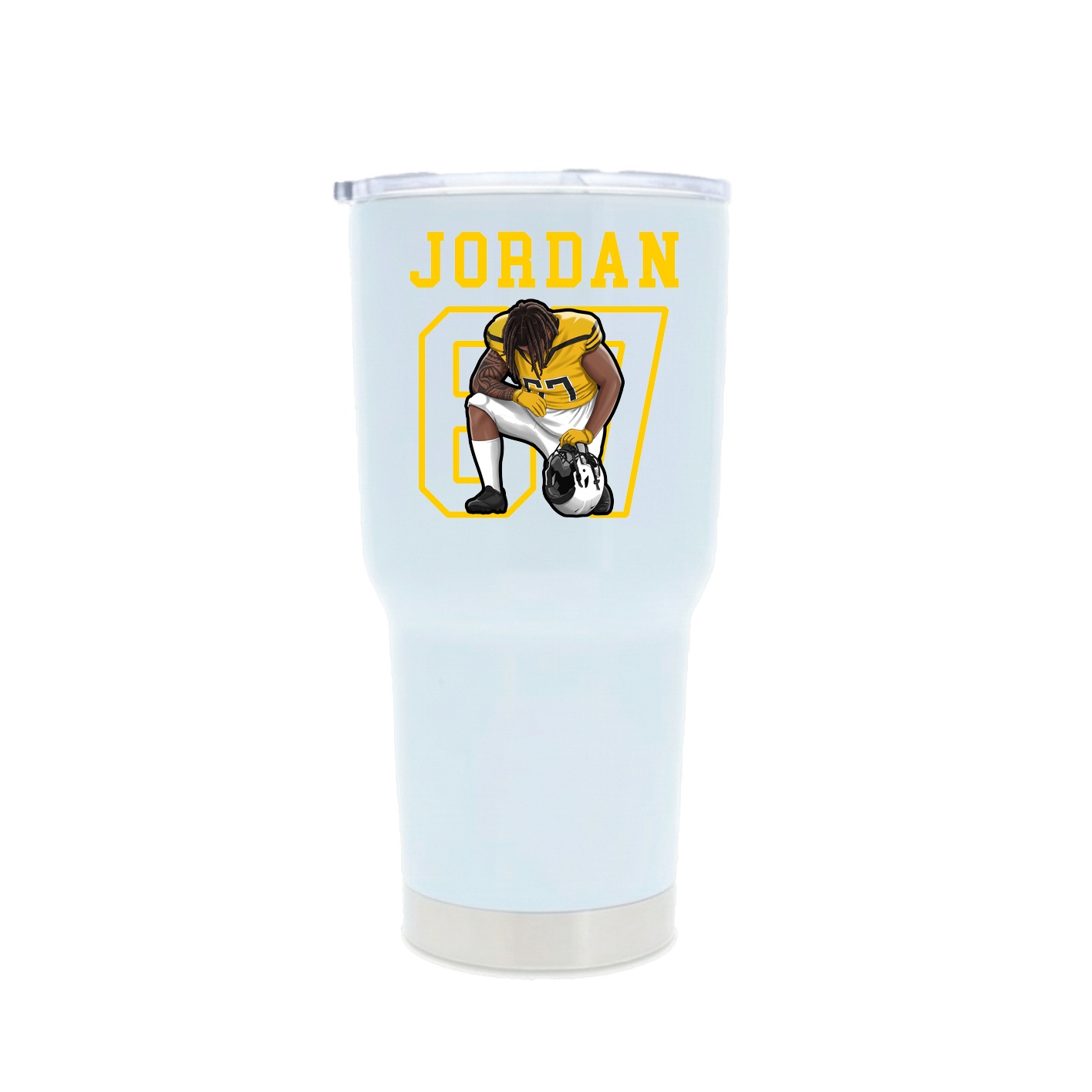 30oz Stainless Steel Tumbler — Shirsey in White