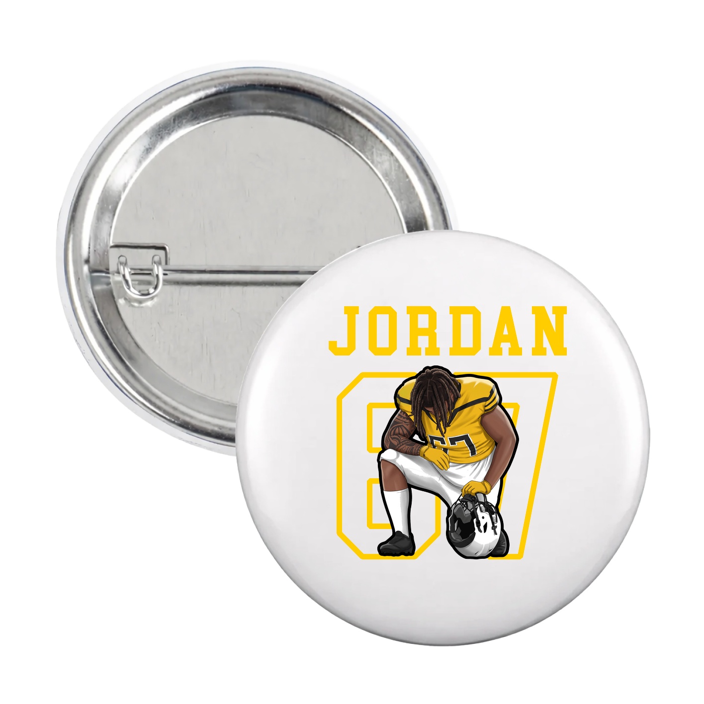 Game Day Button — Shirsey in White