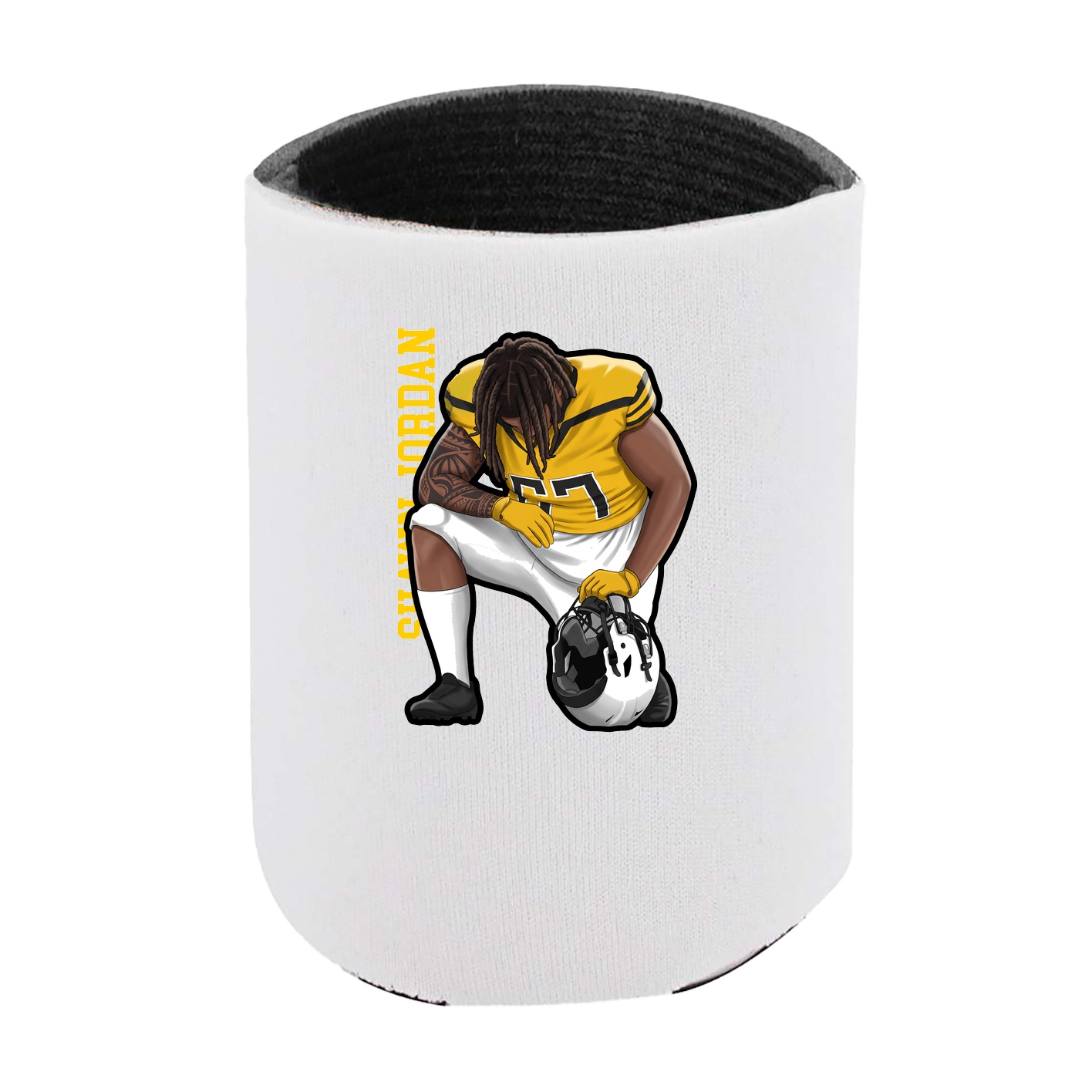 Can Holder — Name Vertical in White