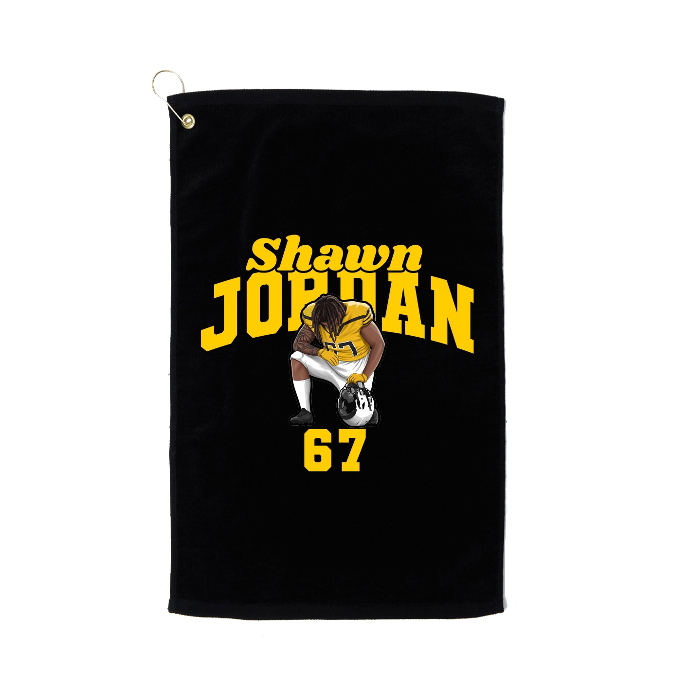 Golf Towel — Signature Arch in Black
