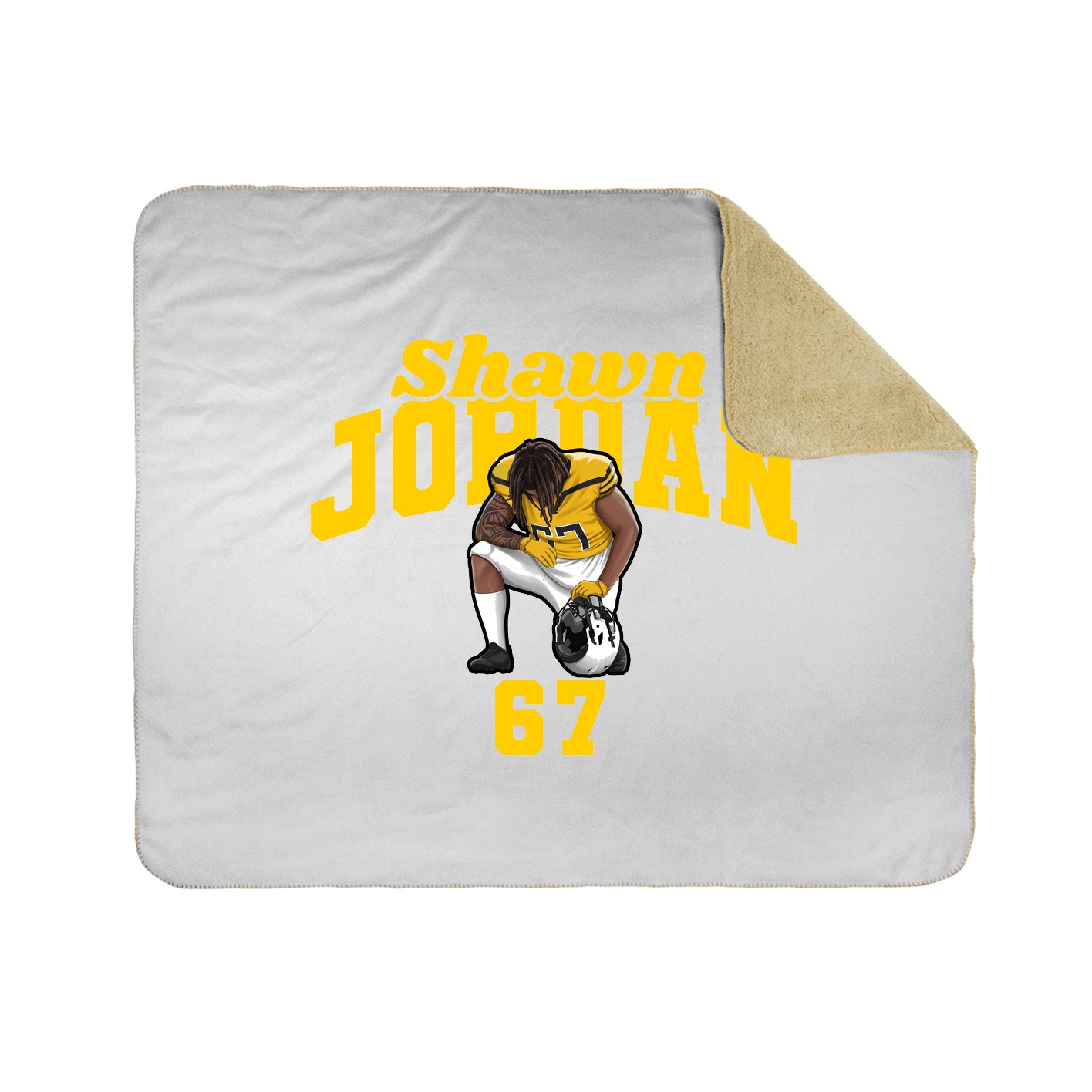 Throw Blanket — Signature Arch in White