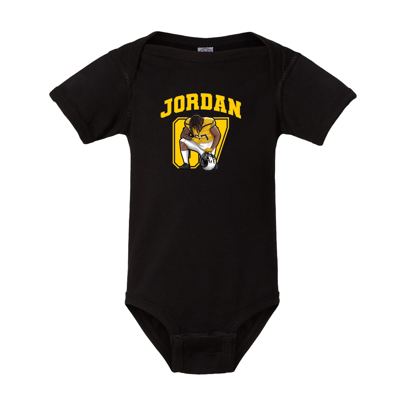 Baby Onesie — Number in Black