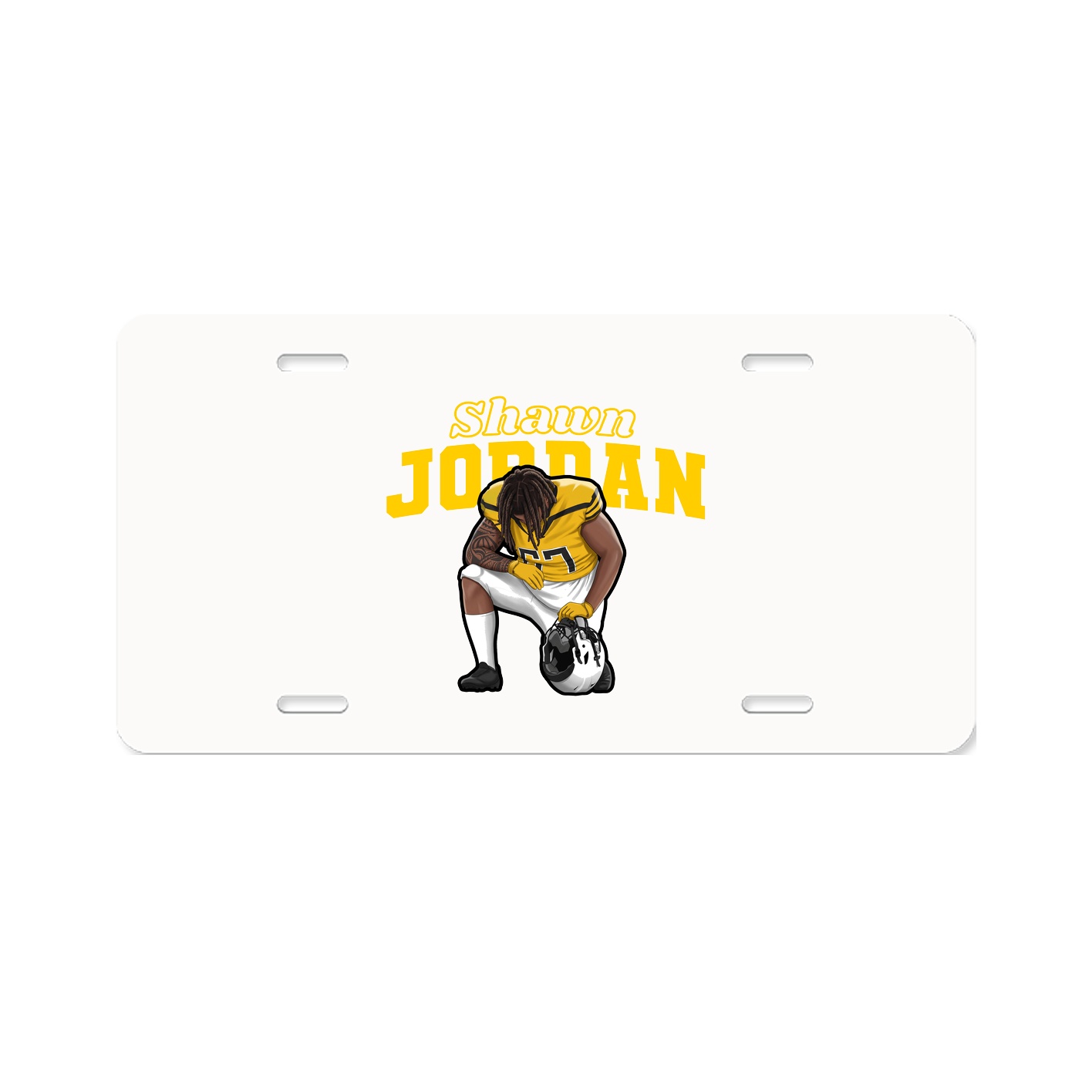 License Plate — Name Arch in Classic