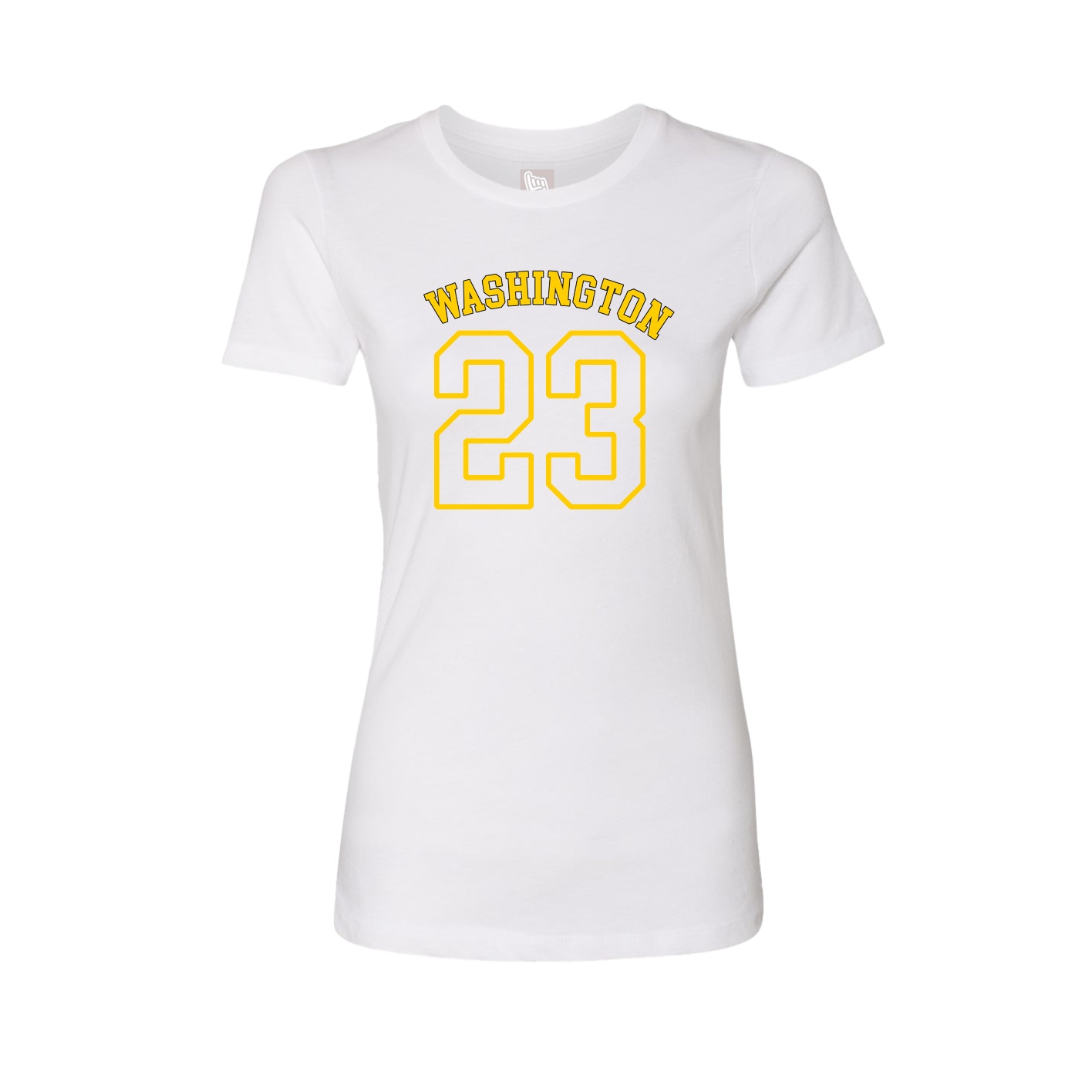 Fitted Women's Tee — Shirsey Arch in White