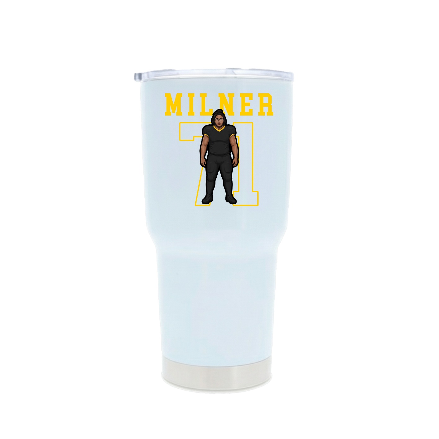 30oz Stainless Steel Tumbler — Shirsey in White