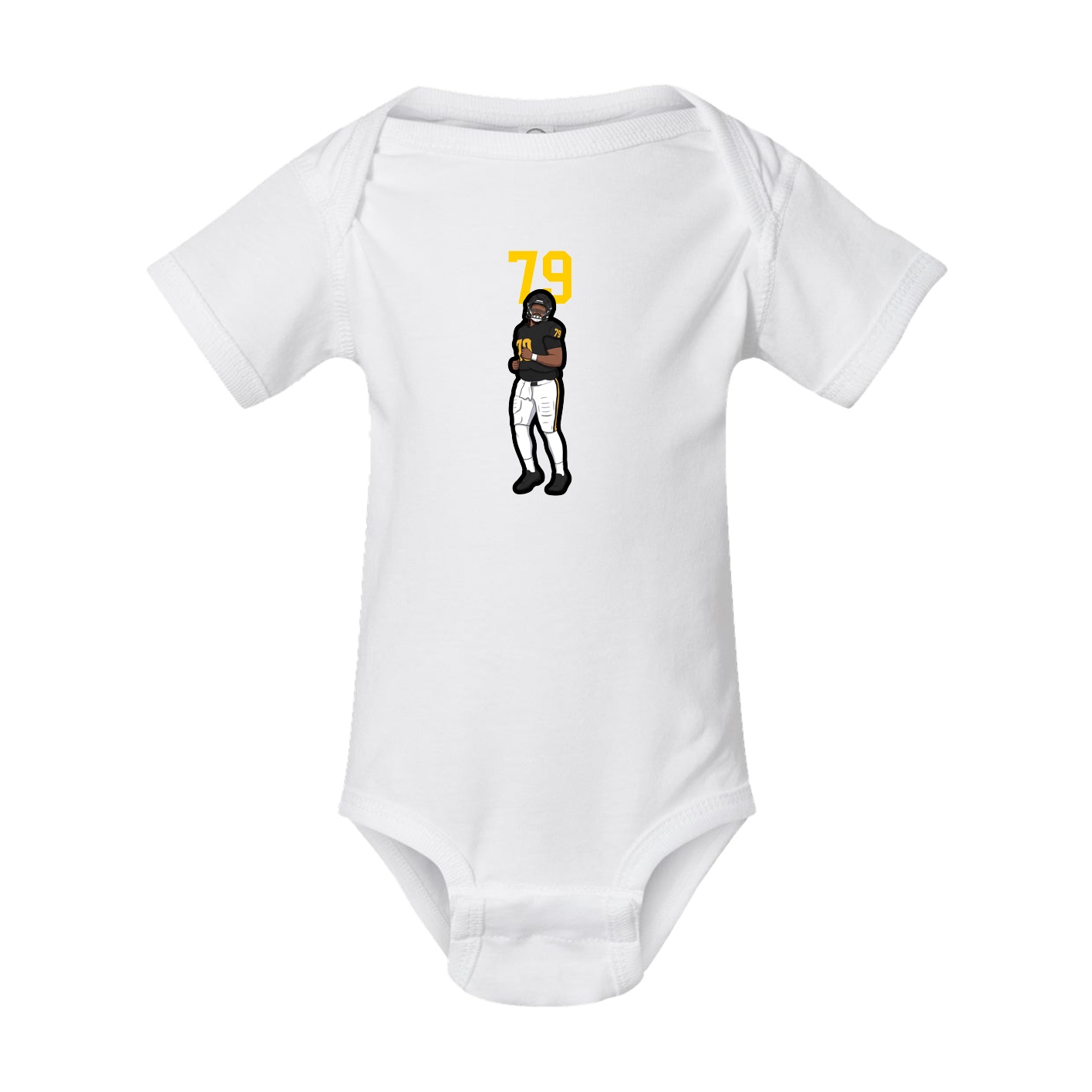 Baby Onesie — Number Top in White