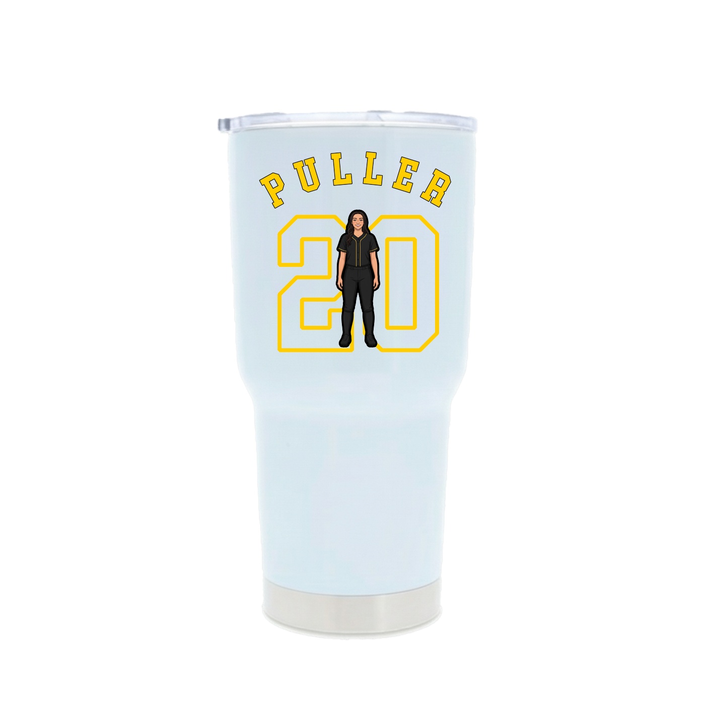 30oz Stainless Steel Tumbler — Shirsey Arch in White