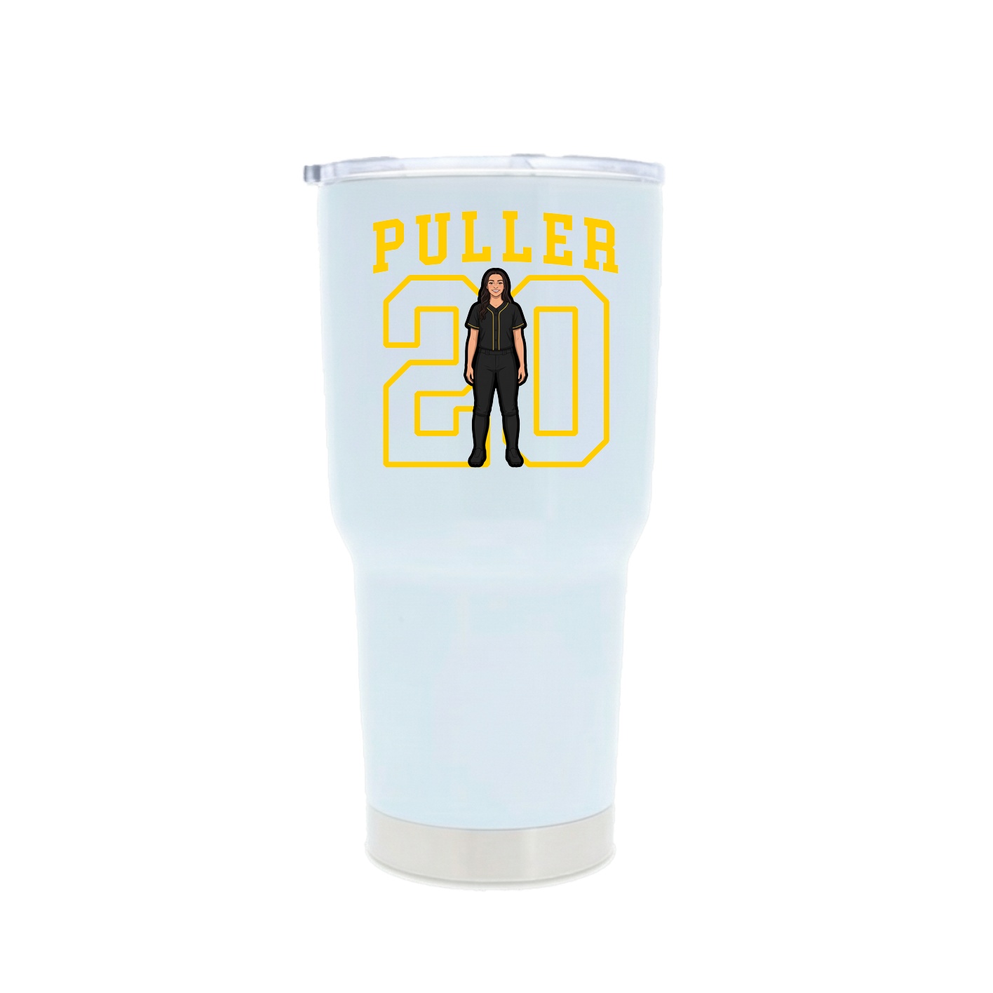 30oz Stainless Steel Tumbler — Shirsey in White