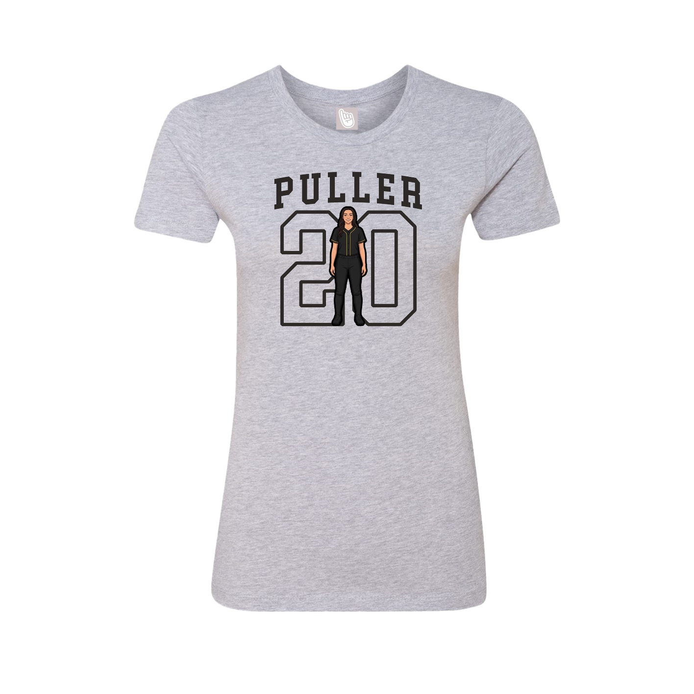 Fitted Women's Tee — Shirsey in Grey