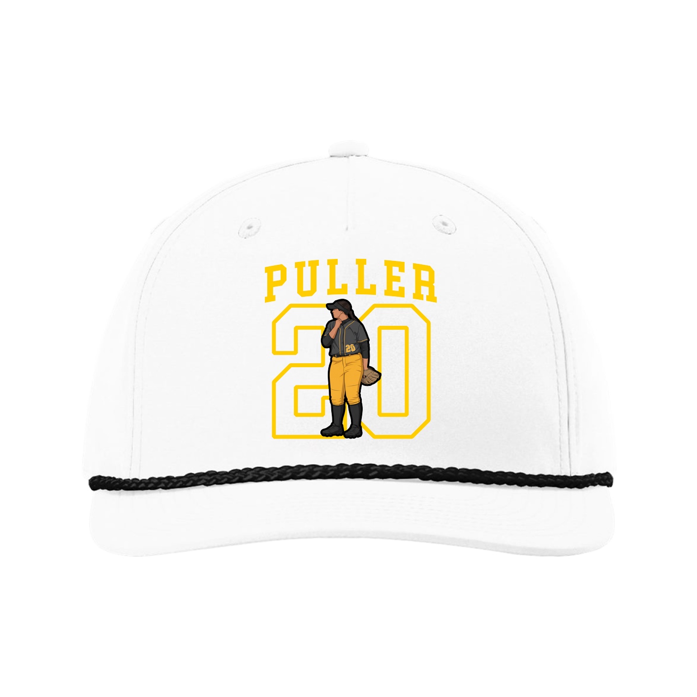 Five-Panel Classic Rope Cap — Shirsey in White