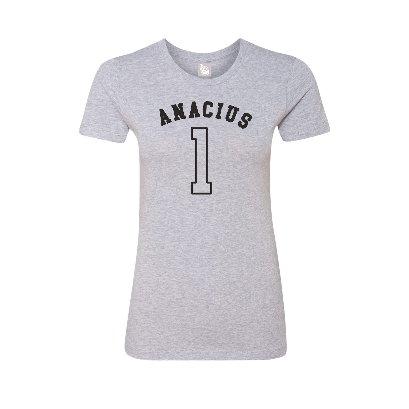 Fitted Women's Tee — Shirsey Arch in Grey