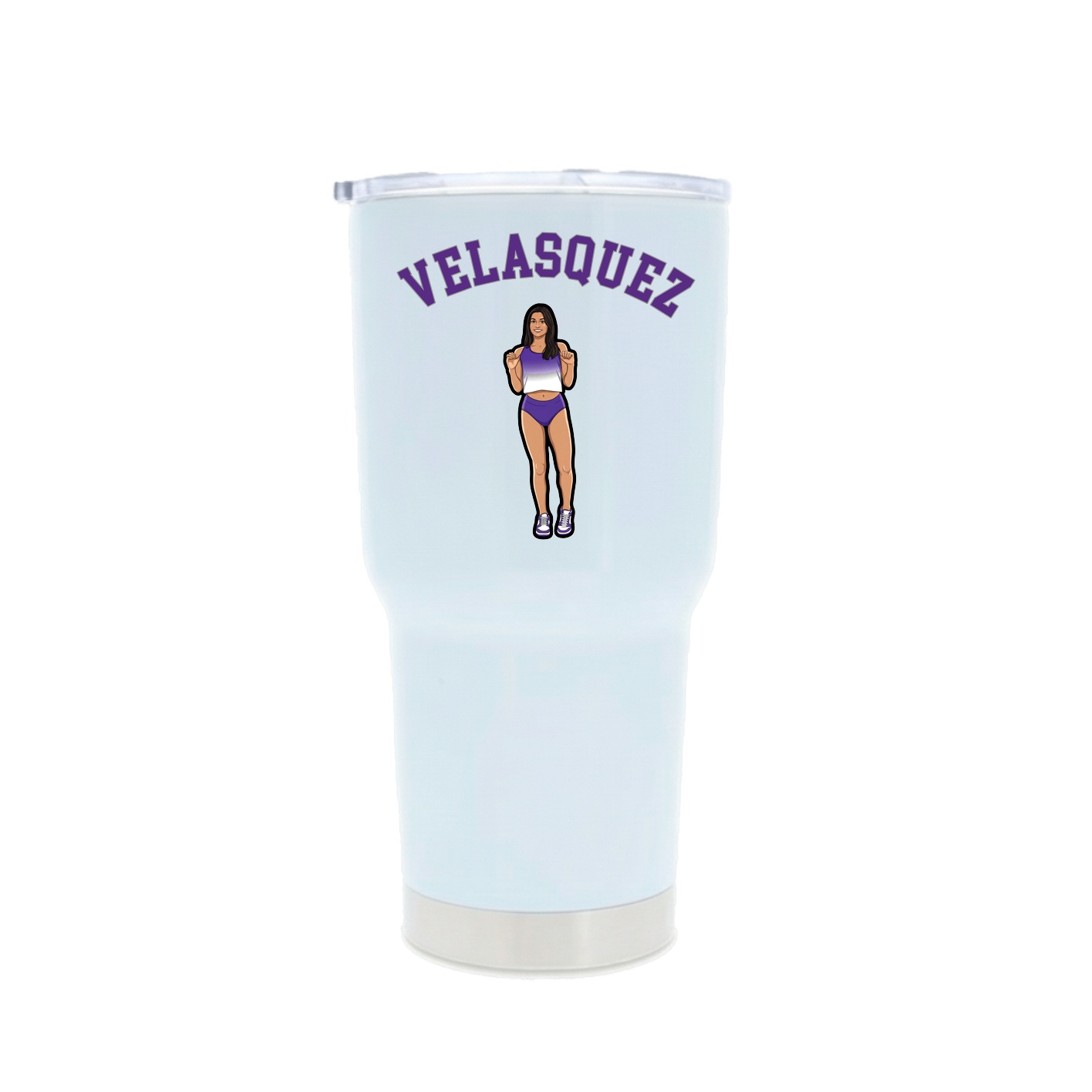 30oz Stainless Steel Tumbler — Shirsey Arch in White