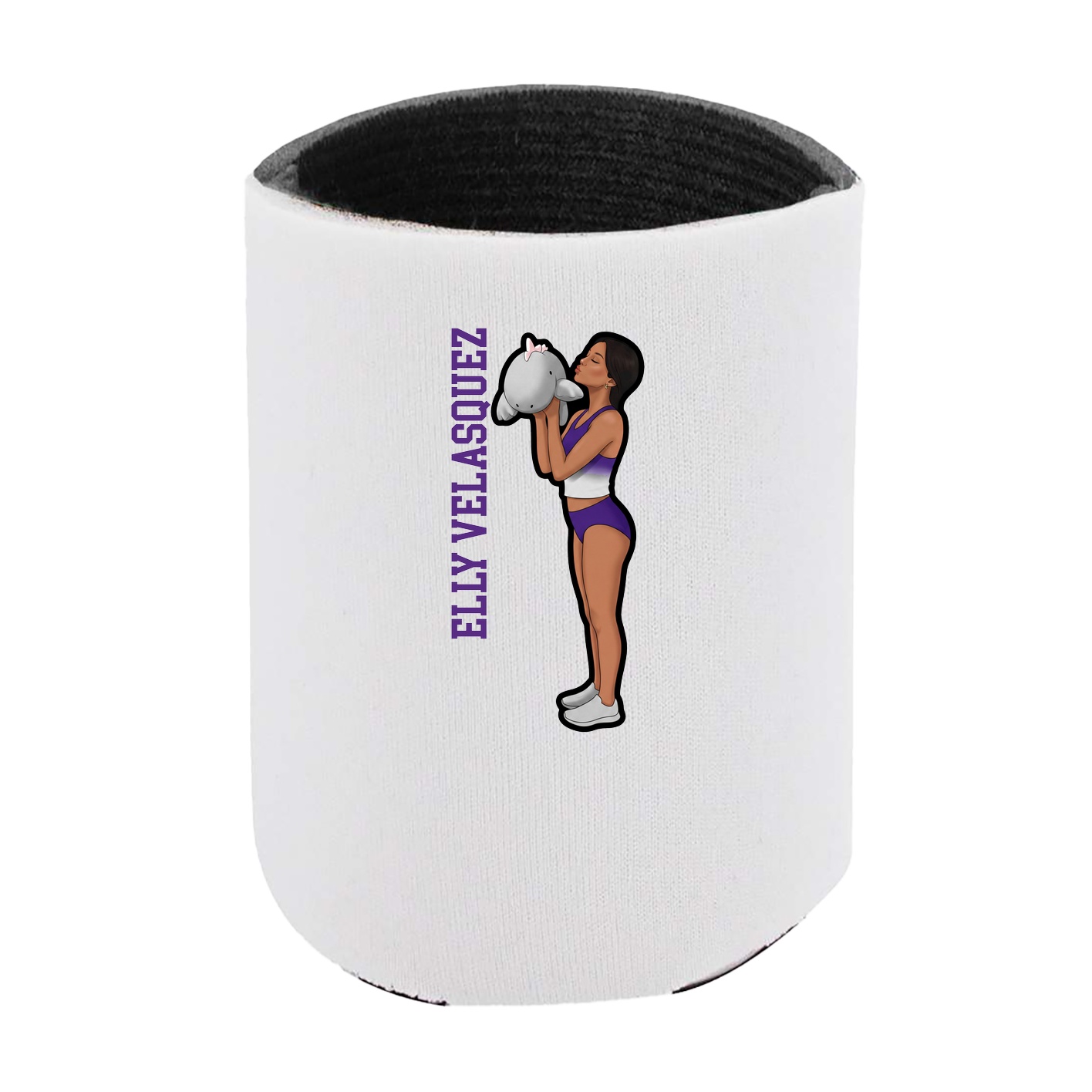 Can Holder — Name Vertical in White