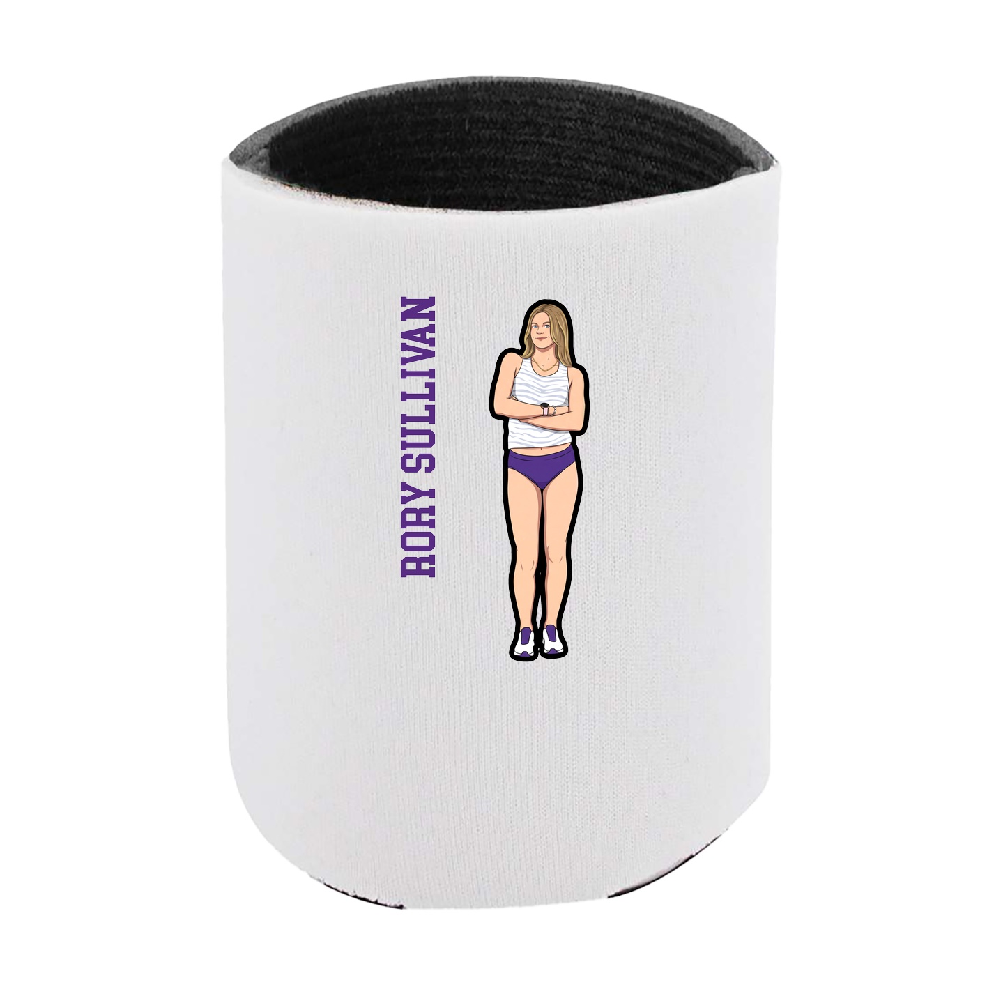 Can Holder — Name Vertical in White