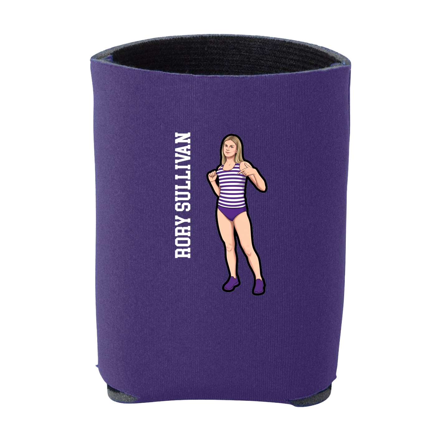 Can Holder — Name Vertical in Purple