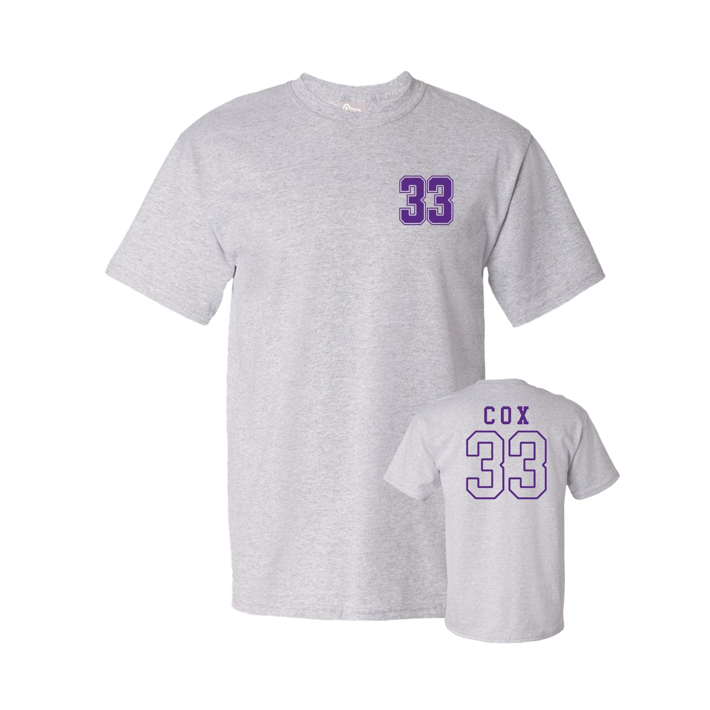 Youth Tee — Chest Back in Grey