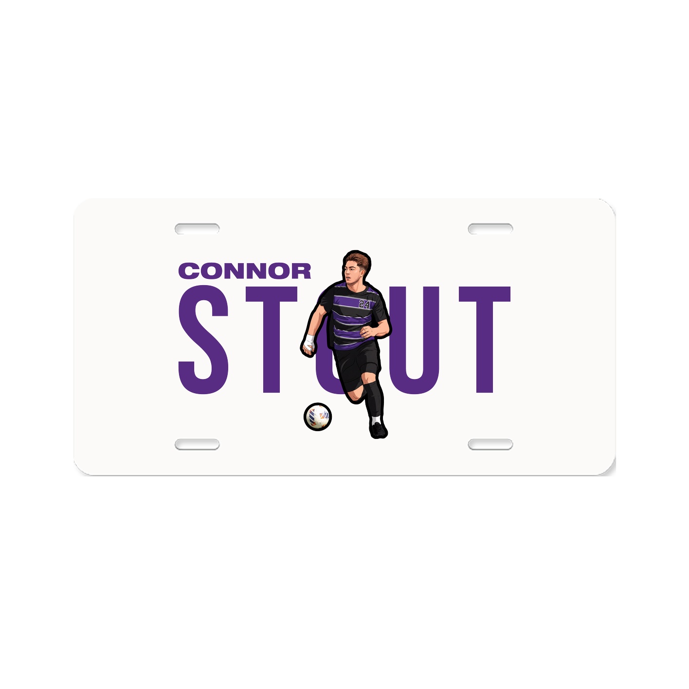 License Plate — Player Name in Classic
