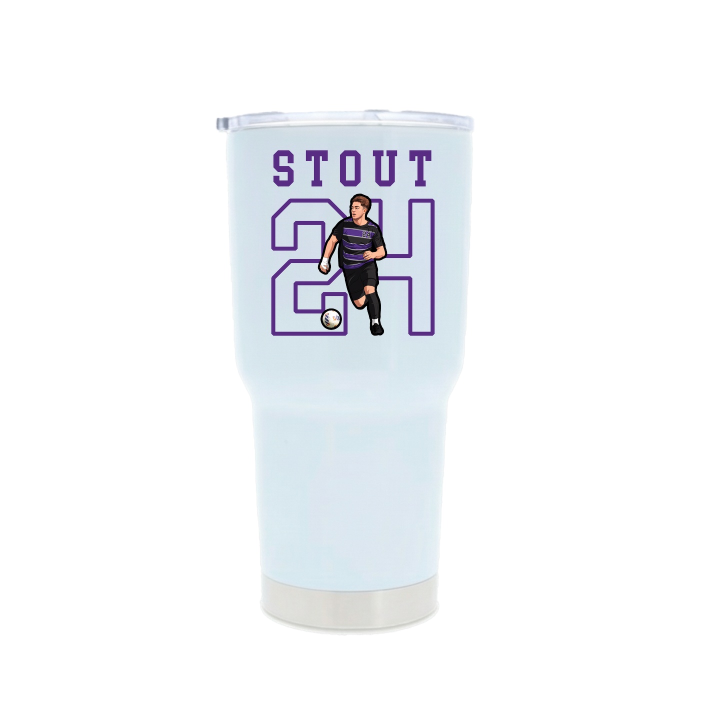 30oz Stainless Steel Tumbler — Shirsey in White