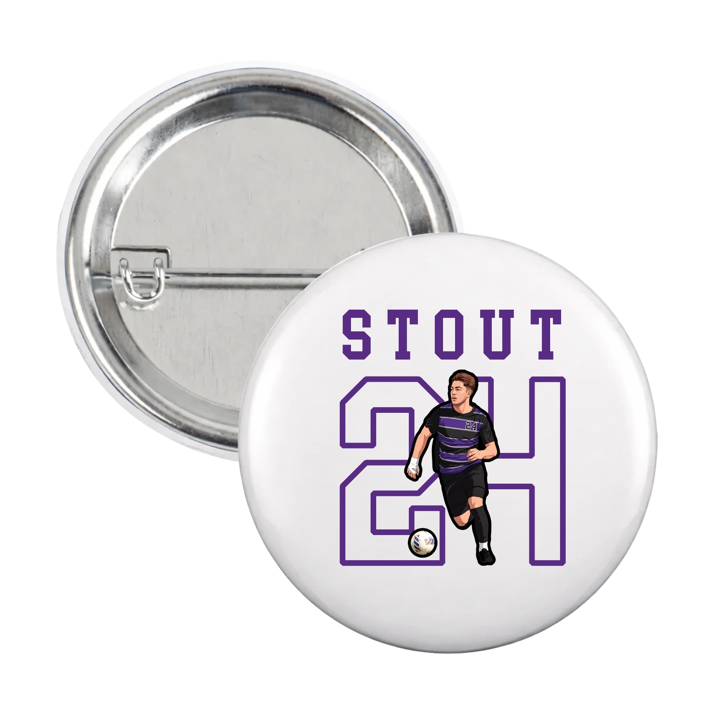 Game Day Button — Shirsey in White
