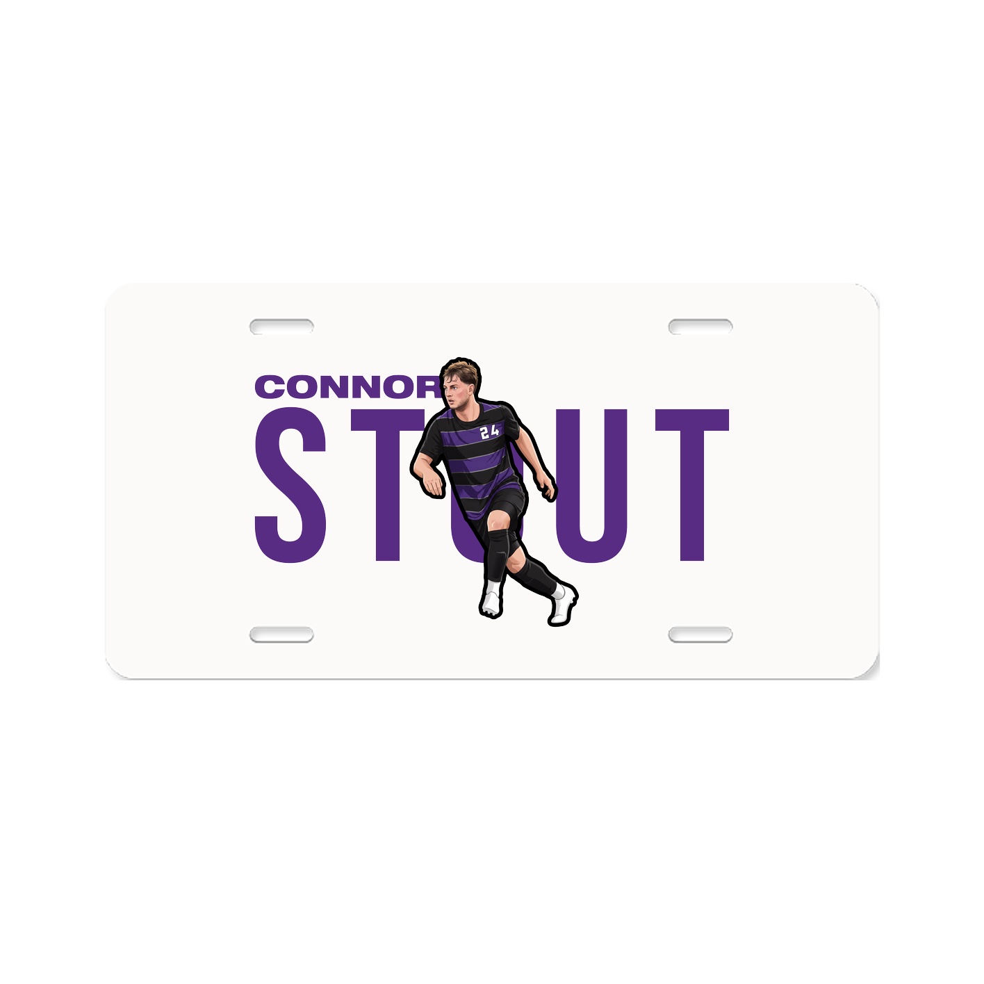 License Plate — Player Name in Classic