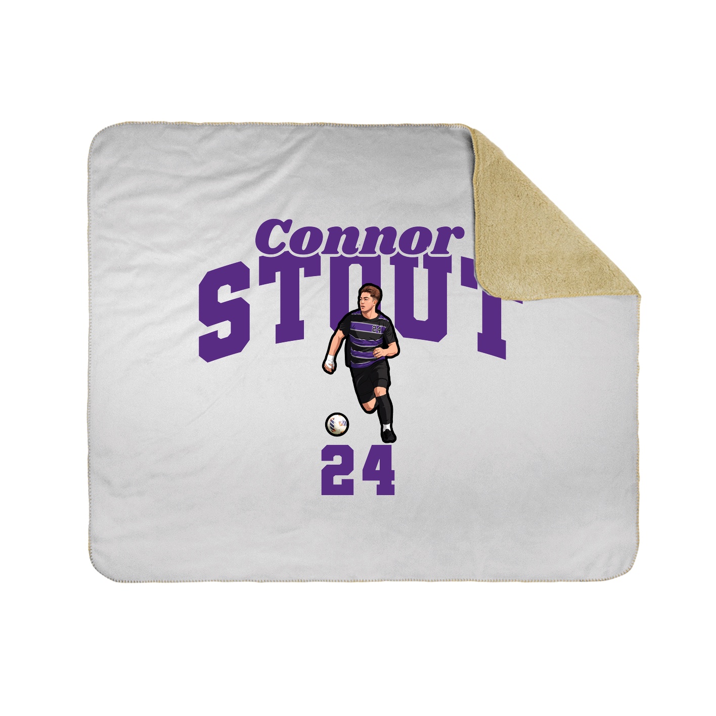 Throw Blanket — Signature Arch in White