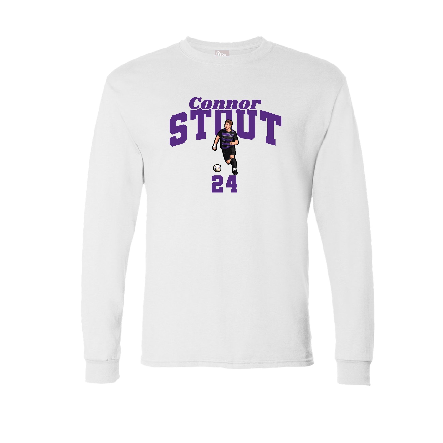 Long Sleeve Tee — Signature Arch in White