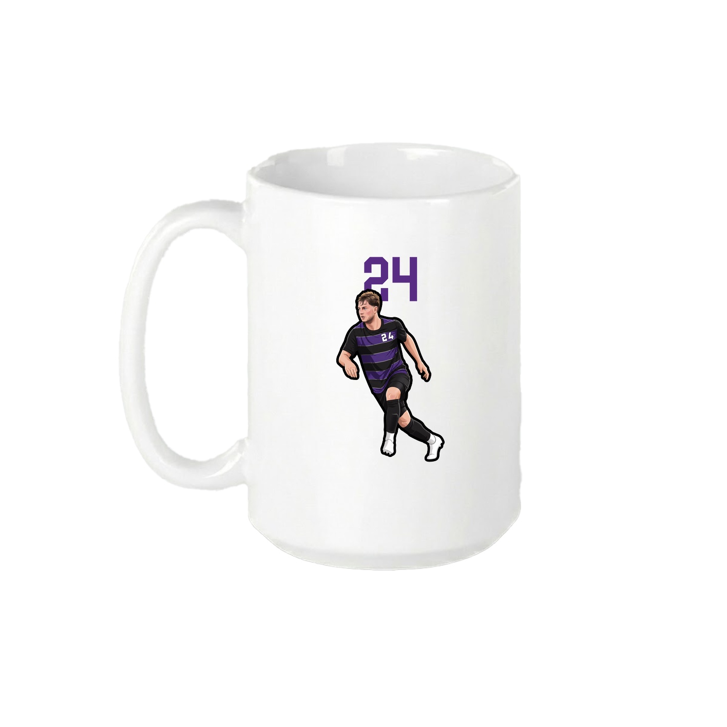 15oz Coffee Mug — Number Top in White