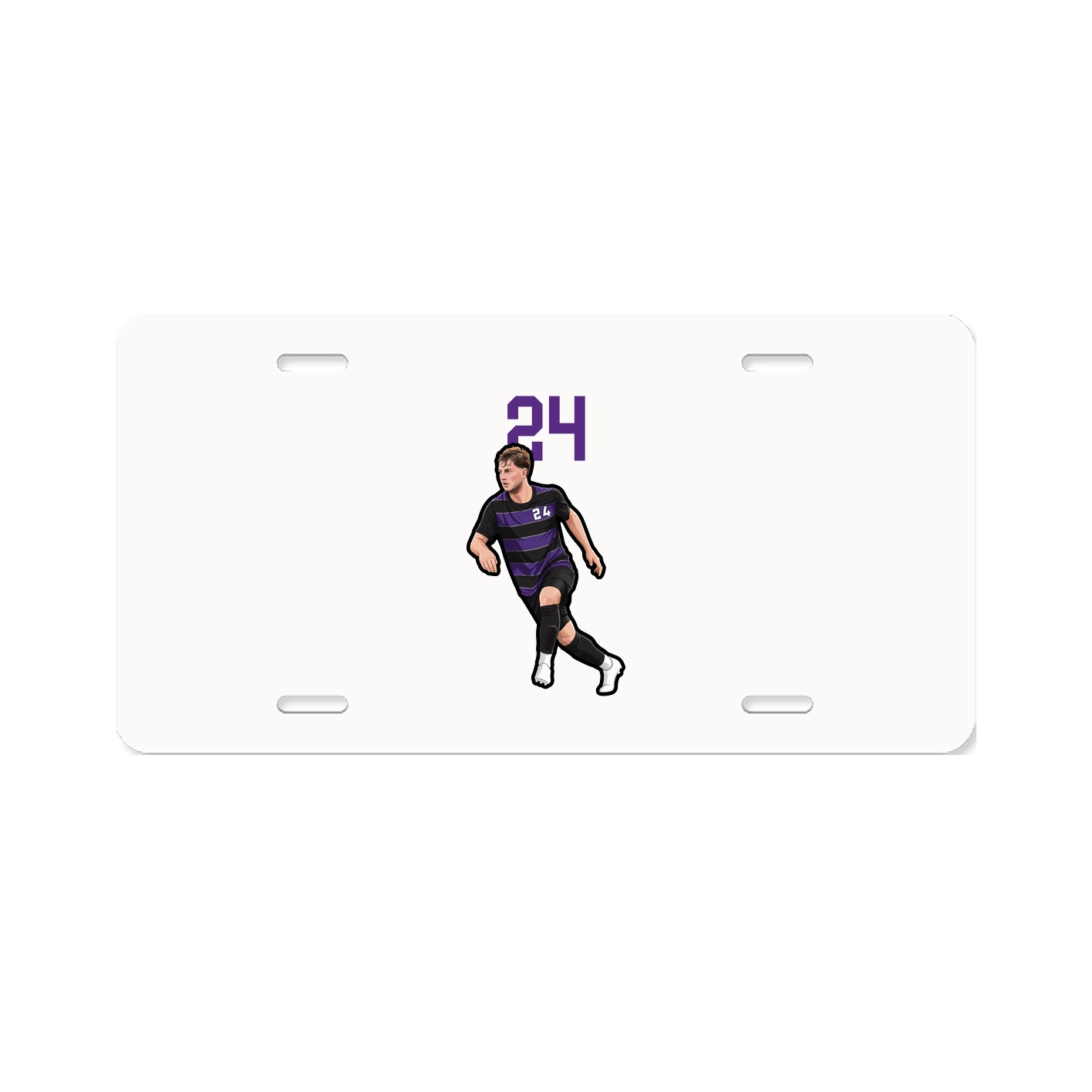 License Plate — Number Top in Classic