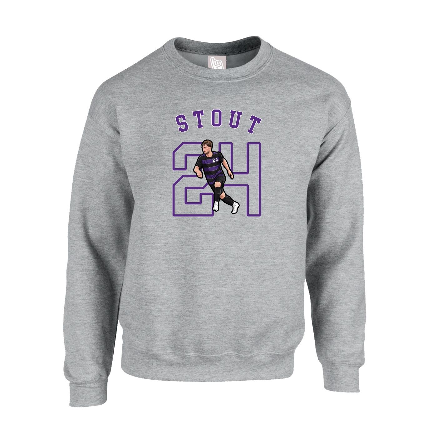 Fleece Crew — Shirsey Arch in Grey