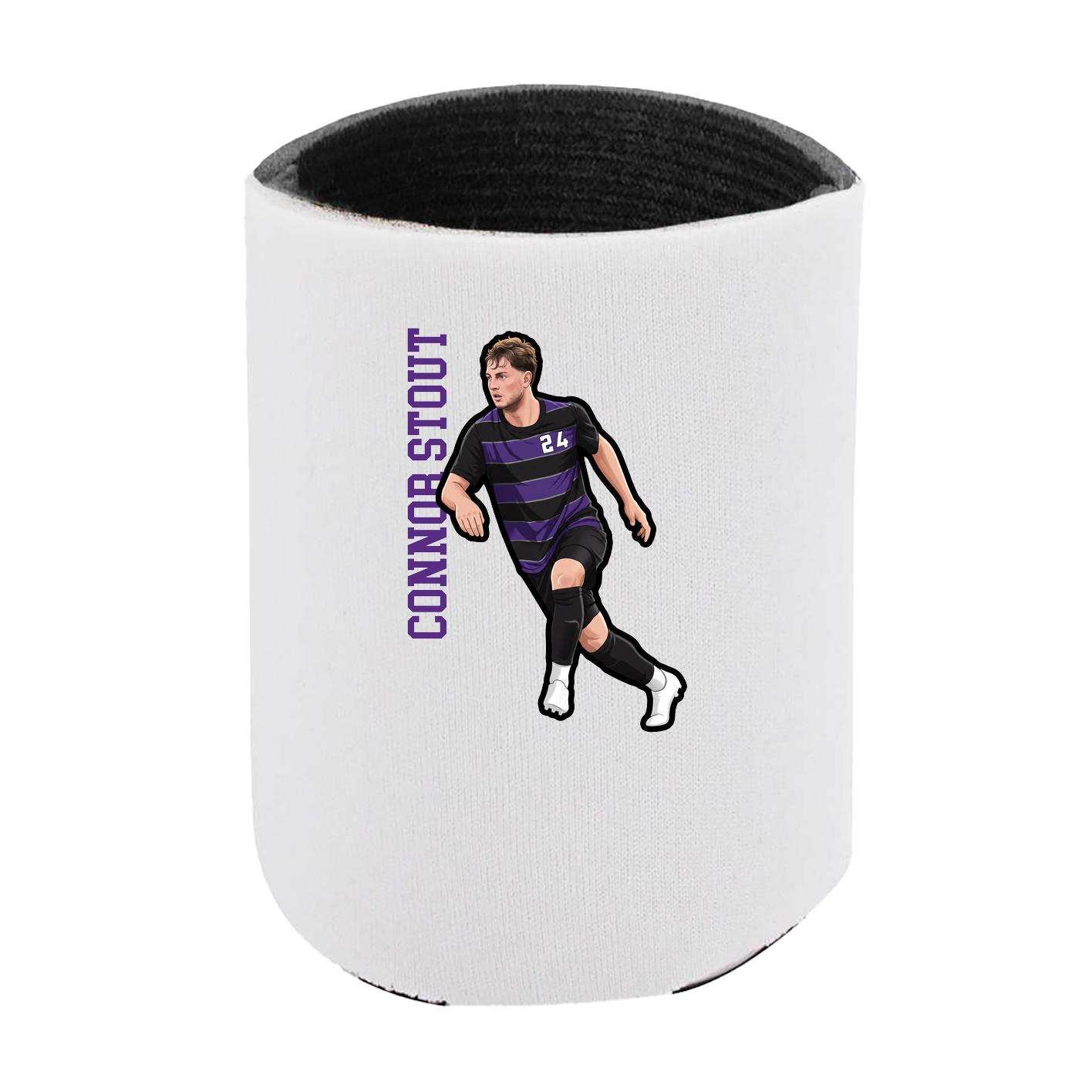 Can Holder — Name Vertical in White