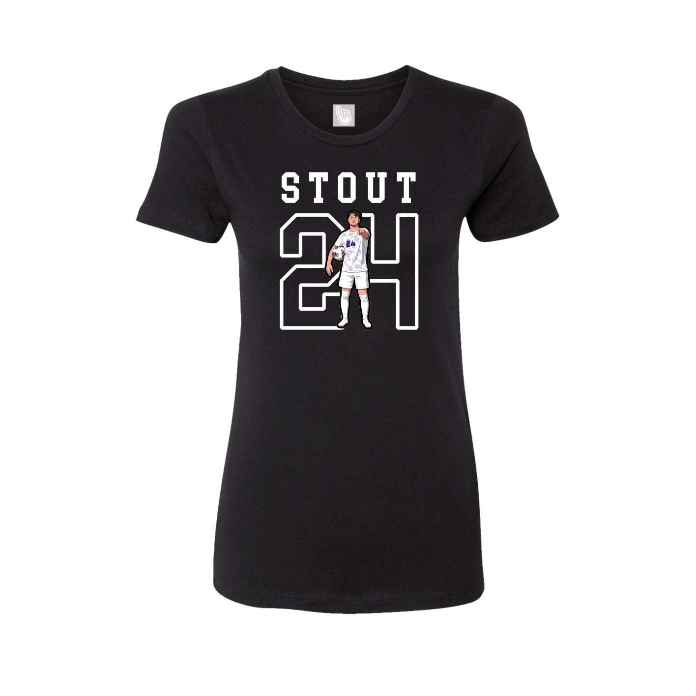 Fitted Women's Tee — Shirsey in Black