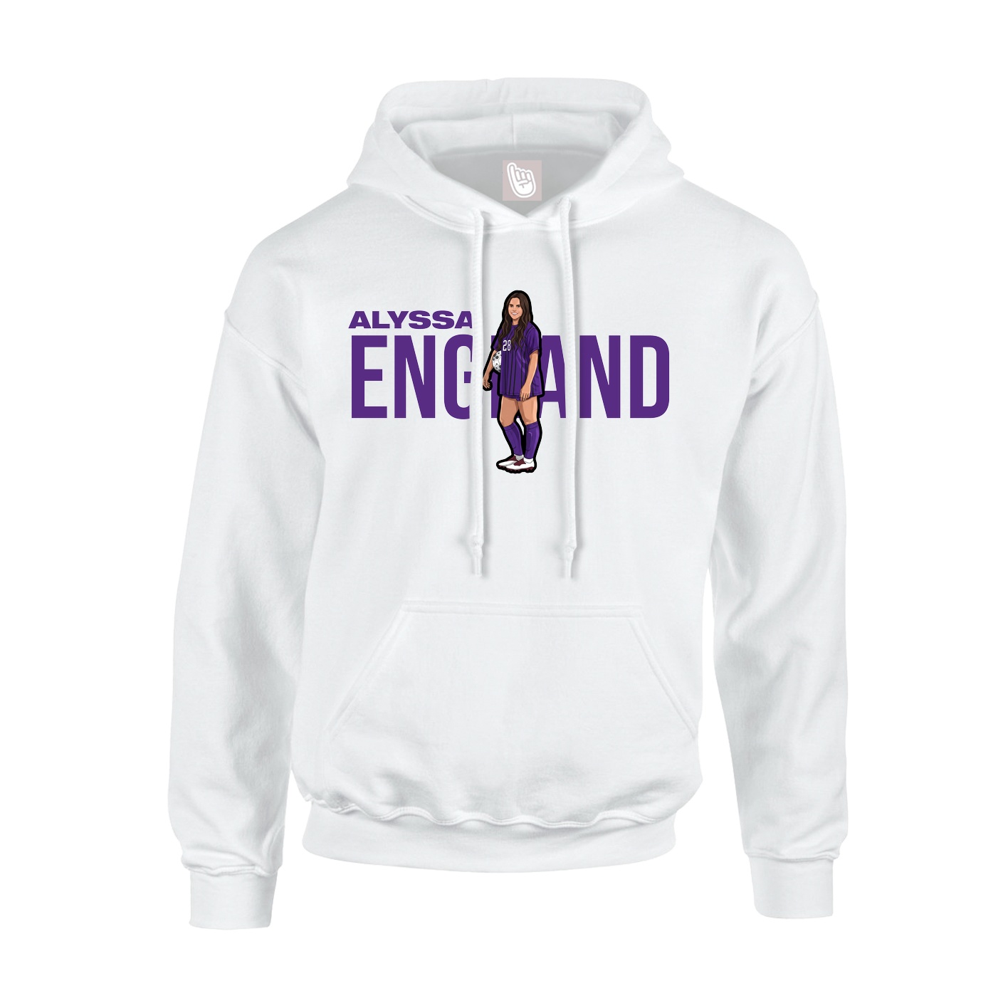 Hoodie — Player Name in White