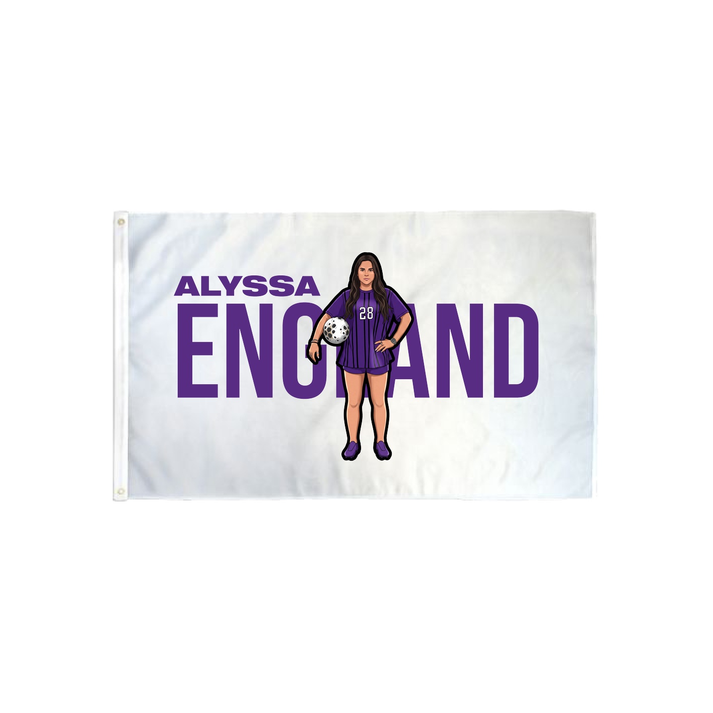 3x5 Flag — Player Name in Classic