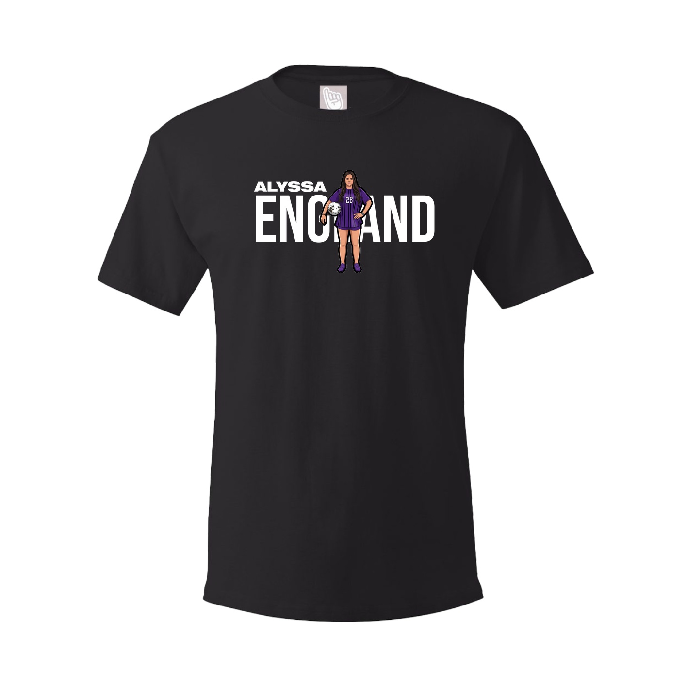Tee — Player Name in Black