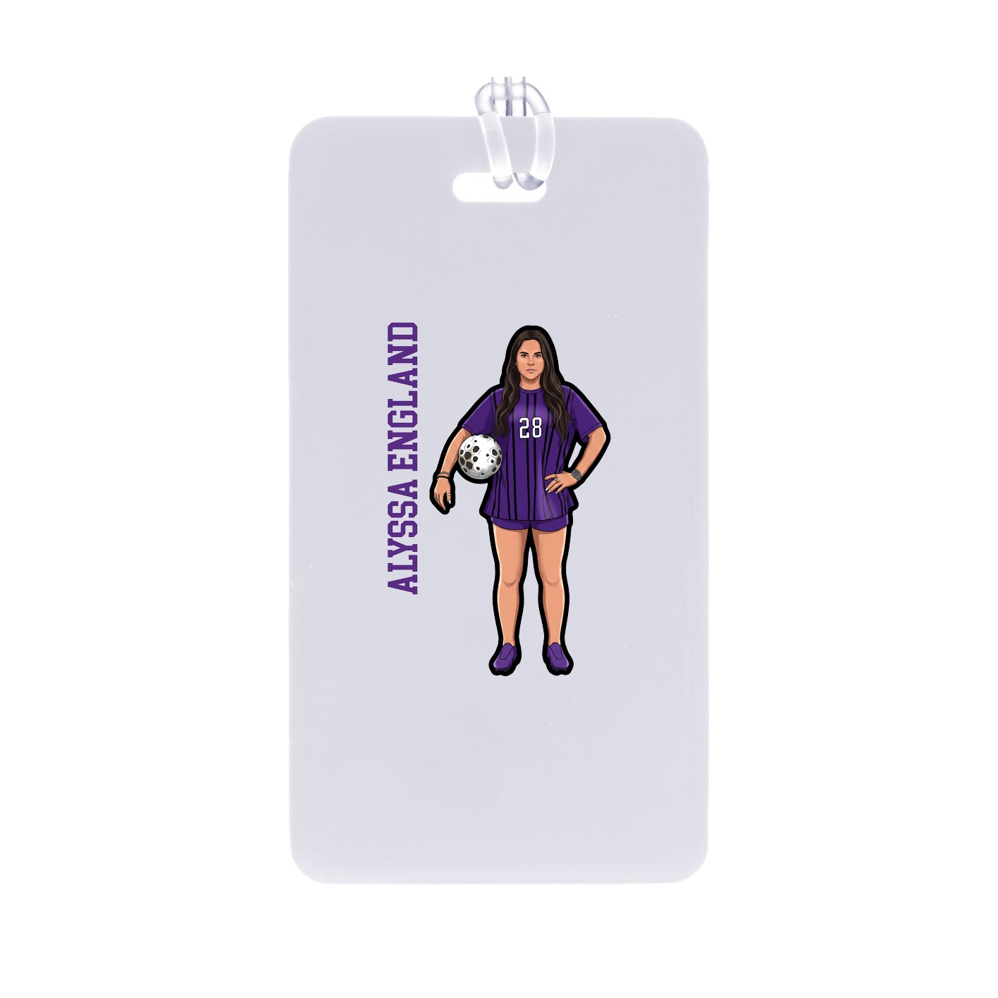 Bag Tag — Name Vertical in Classic