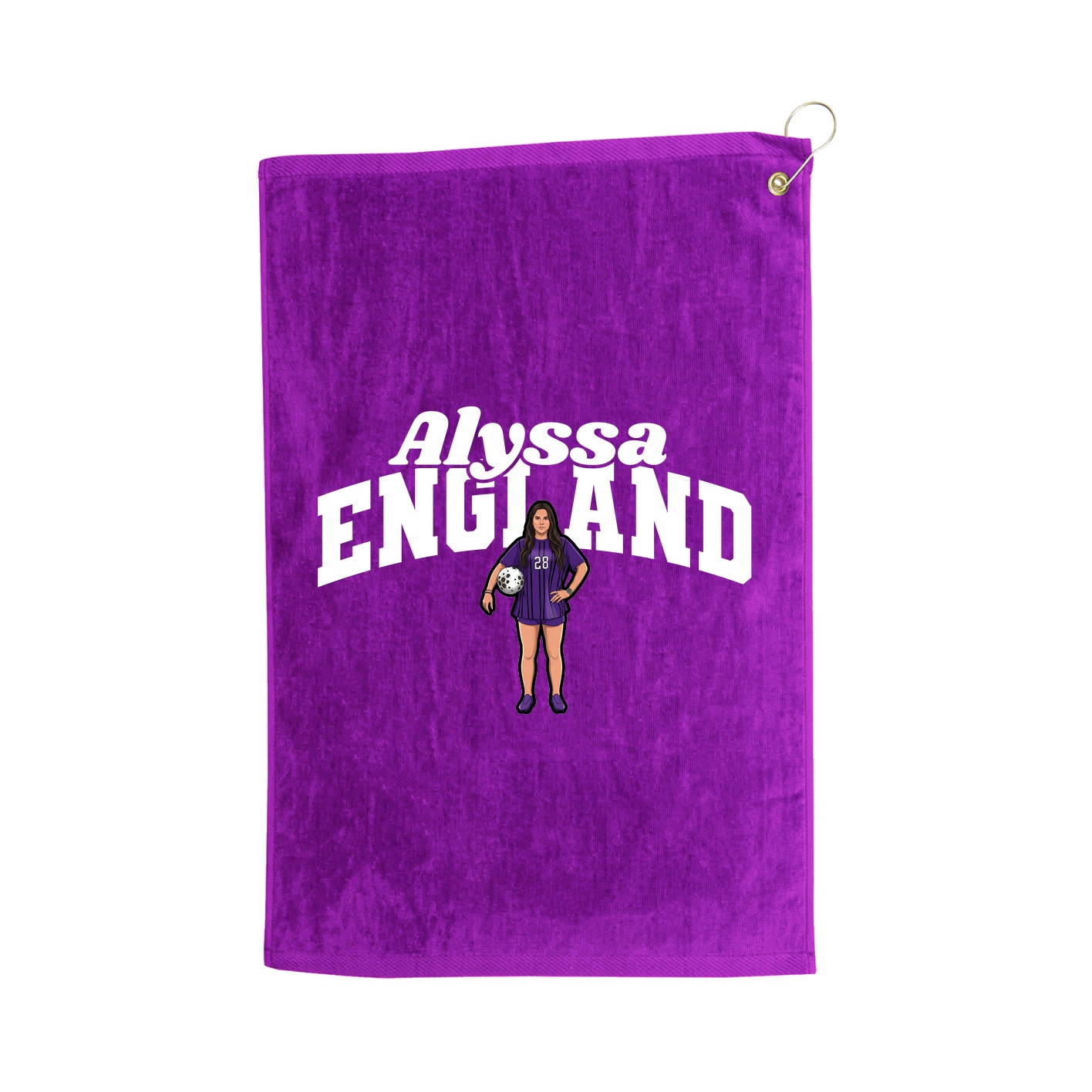 Golf Towel — Signature Arch in Purple
