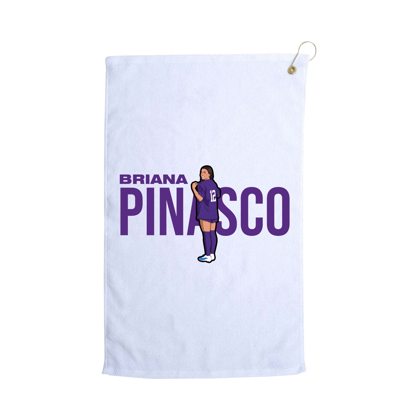 Golf Towel — Player Name in White