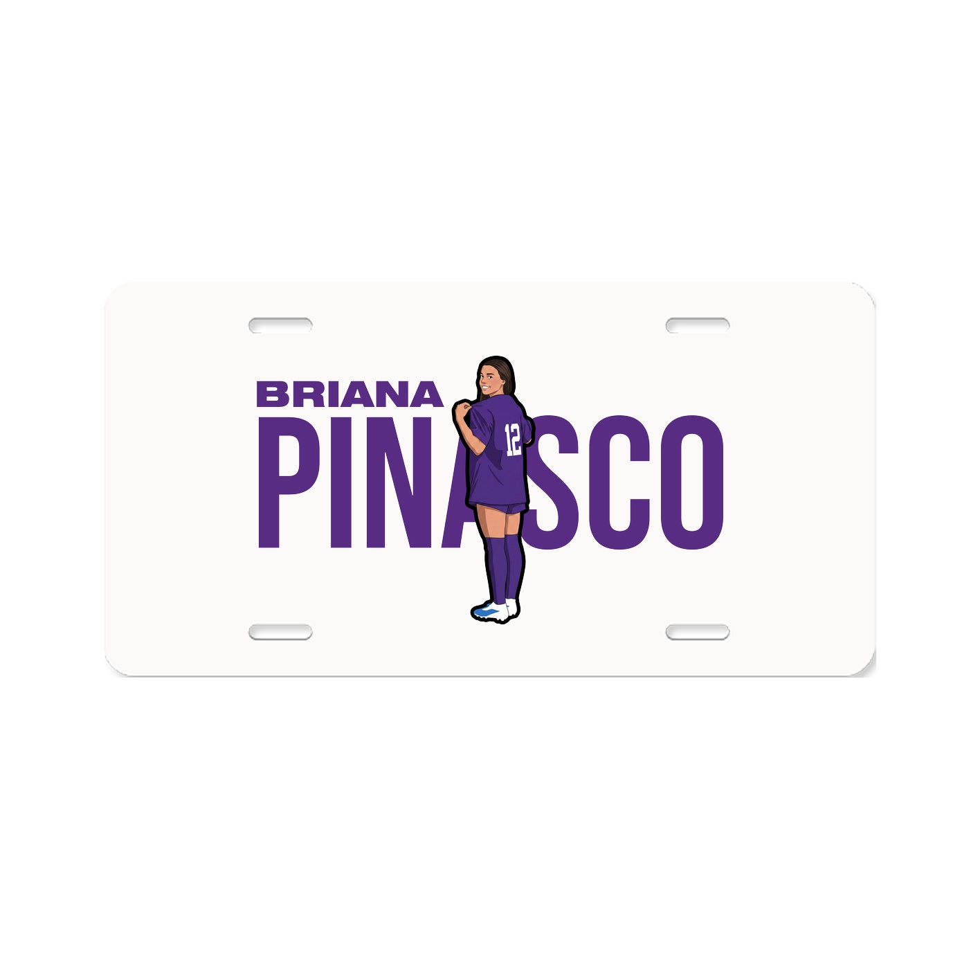 License Plate — Player Name in Classic