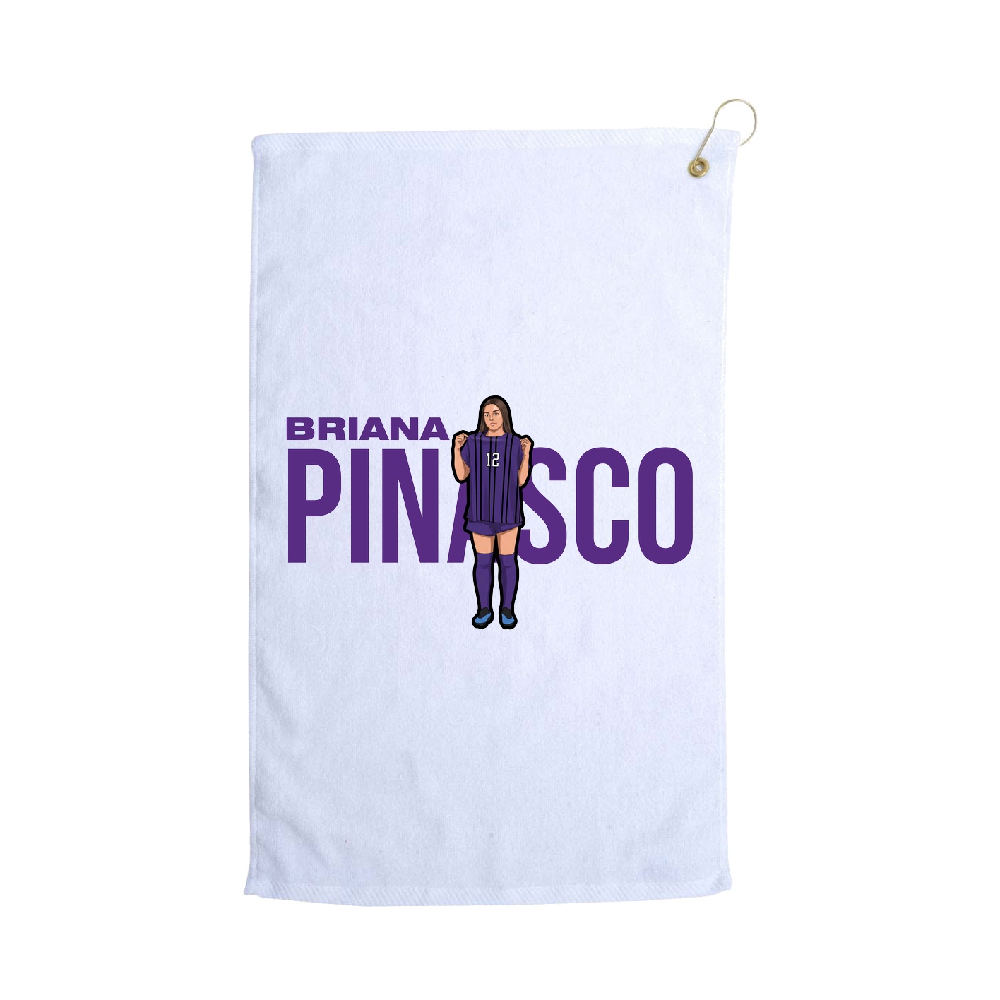 Golf Towel — Player Name in White