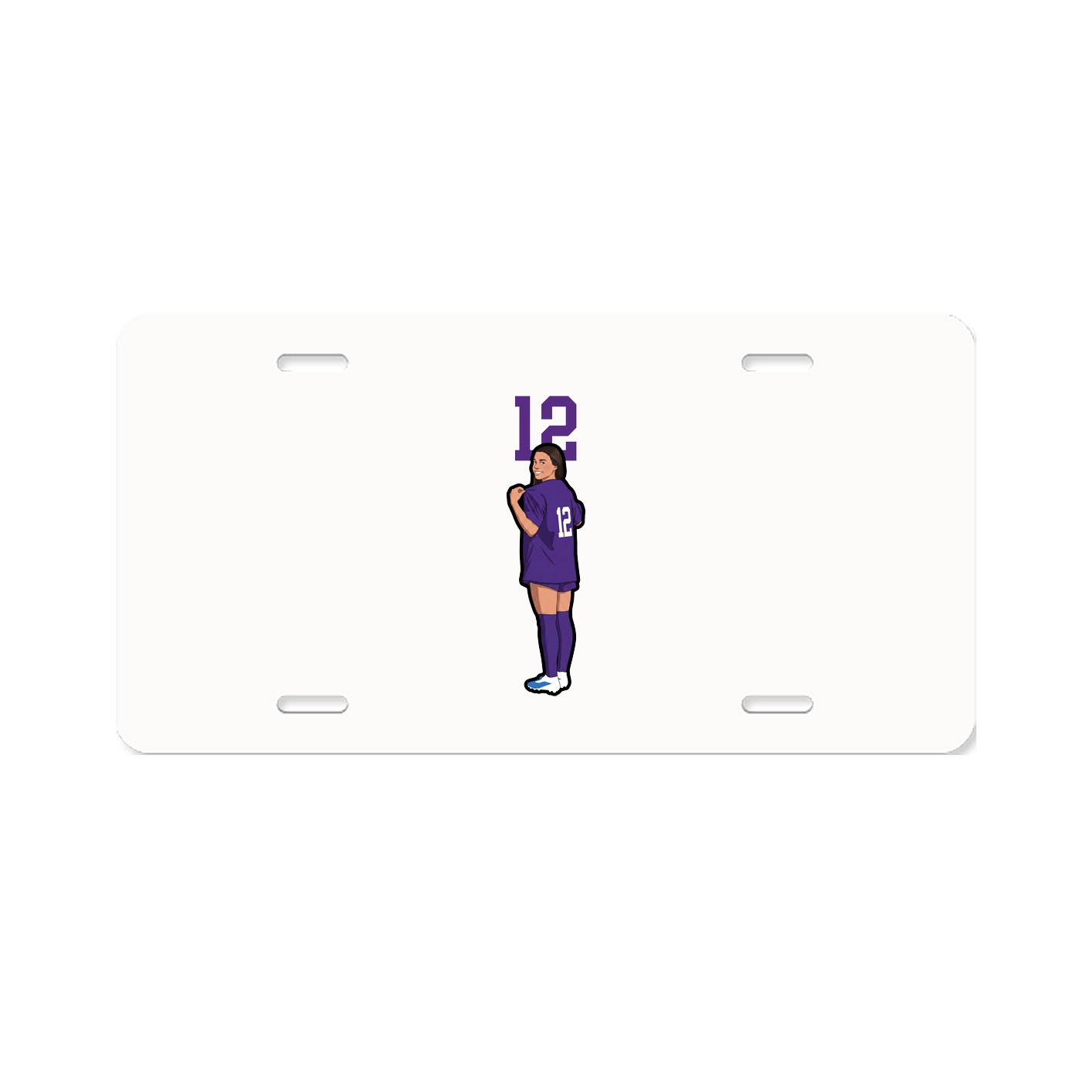 License Plate — Number Top in Classic