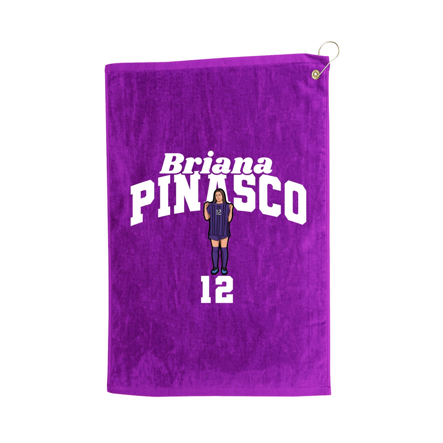 Golf Towel — Signature Arch in Purple